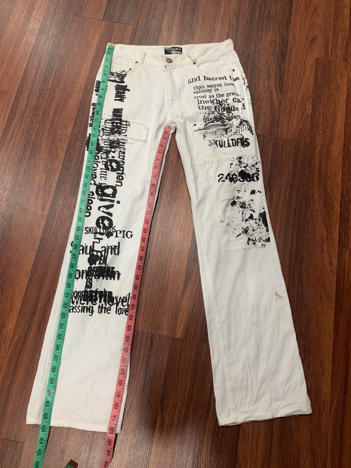 If Six Was Nine Skulldeos Jeans Pants Size US 31 - 6 Thumbnail