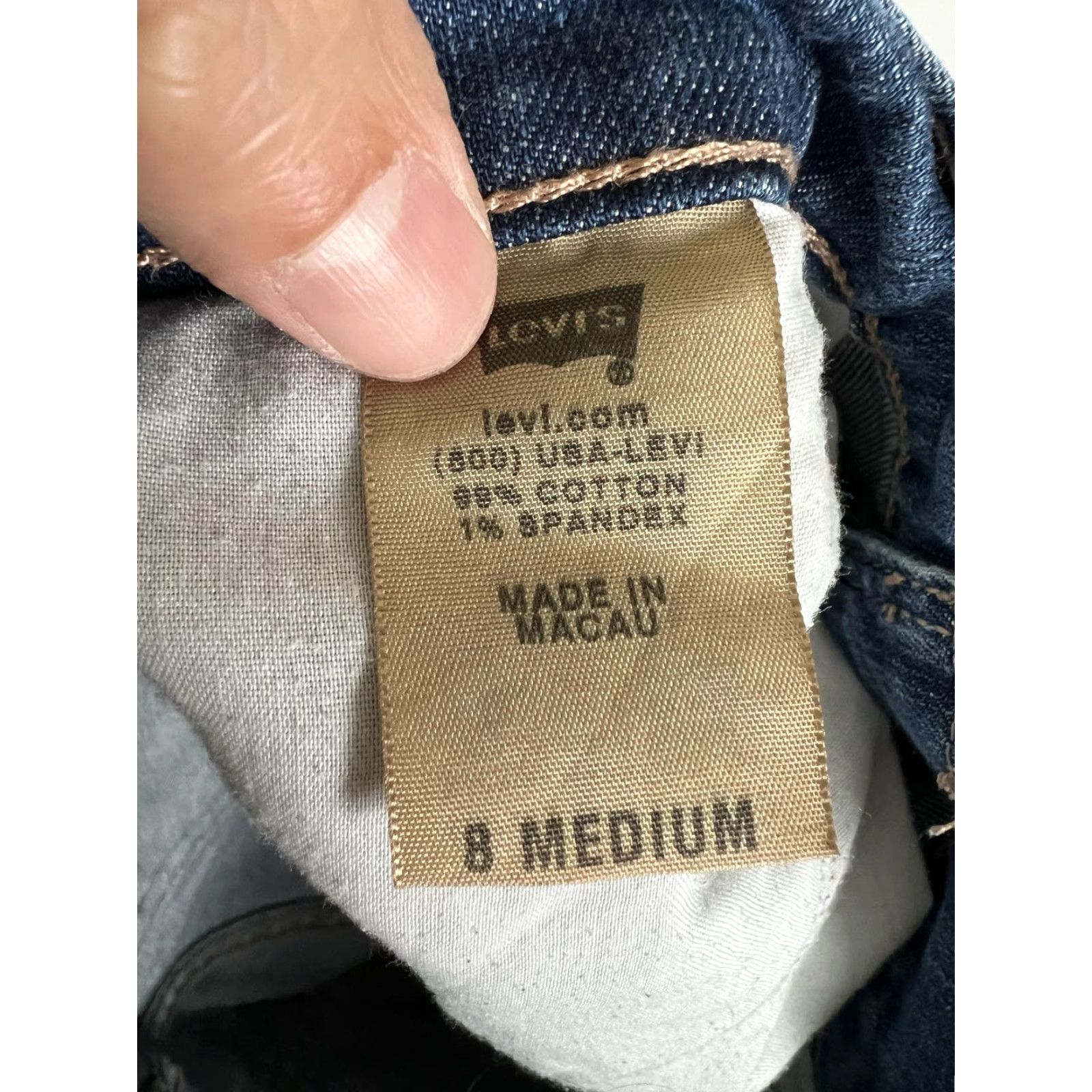 Levi's Levi's 515 Bootcut Jeans Women's 8 Blue Medium Wash Mid Rise Denim Altered Size 30" / US 8 / IT 44 - 7 Thumbnail