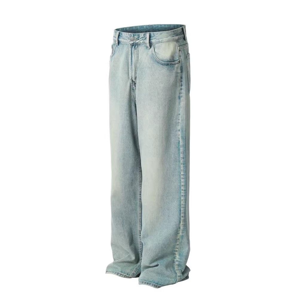 Japanese Brand Street trend hip hop retro washed jeans y2k Size US 34 / EU 50 - 2 Thumbnail
