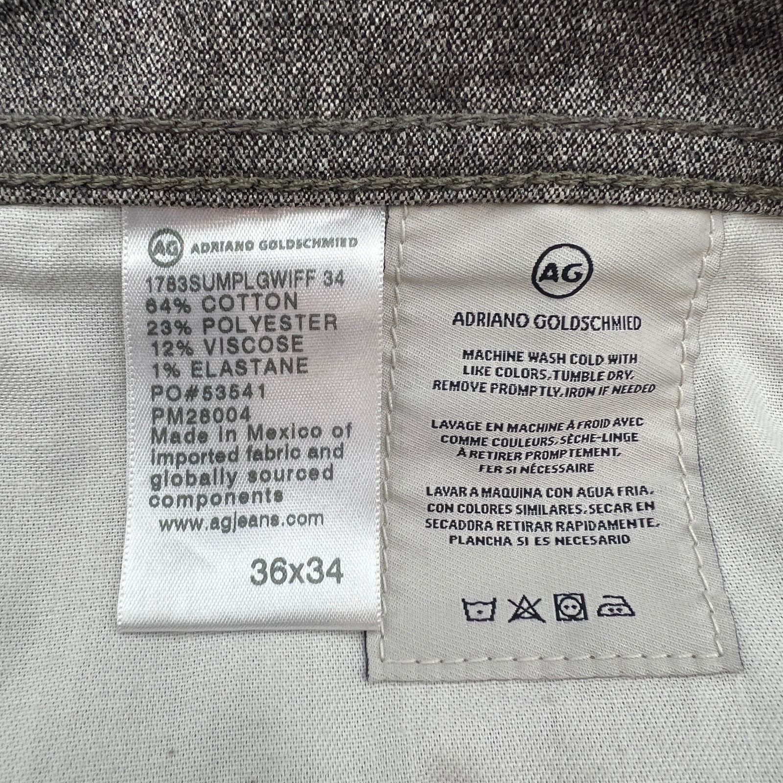 AG Adriano Goldschmied Adriano Goldschmied Tellis Slim Fit Pants Modern Gray Size US 36 / EU 52 - 5 Thumbnail