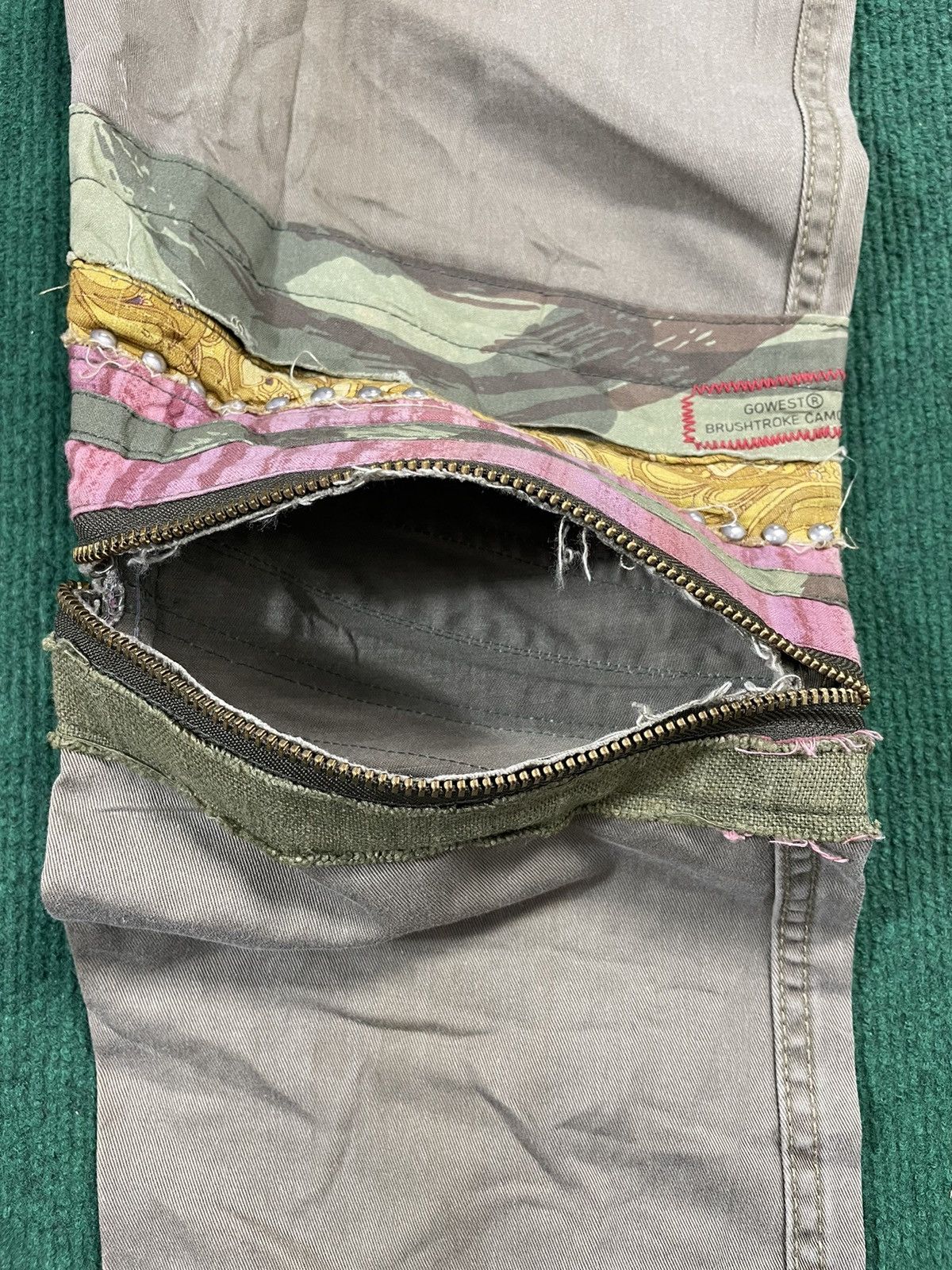 If Six Was Nine × Japanese Brand Go West Brushstroke Camo Japanese Military Outdoor Pants Size US 31 - 7 Thumbnail