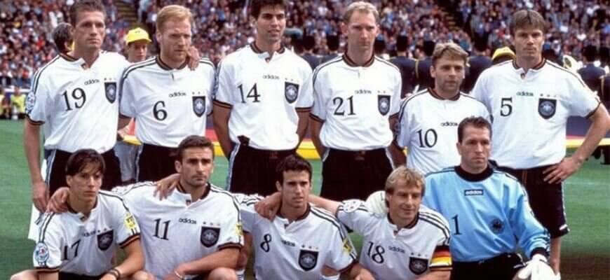 Adidas Adidas Germany Euro 1996 Jersey T-Shirt Vintage Rare XXL Size US XXL / EU 58 / 5 - 13 Thumbnail