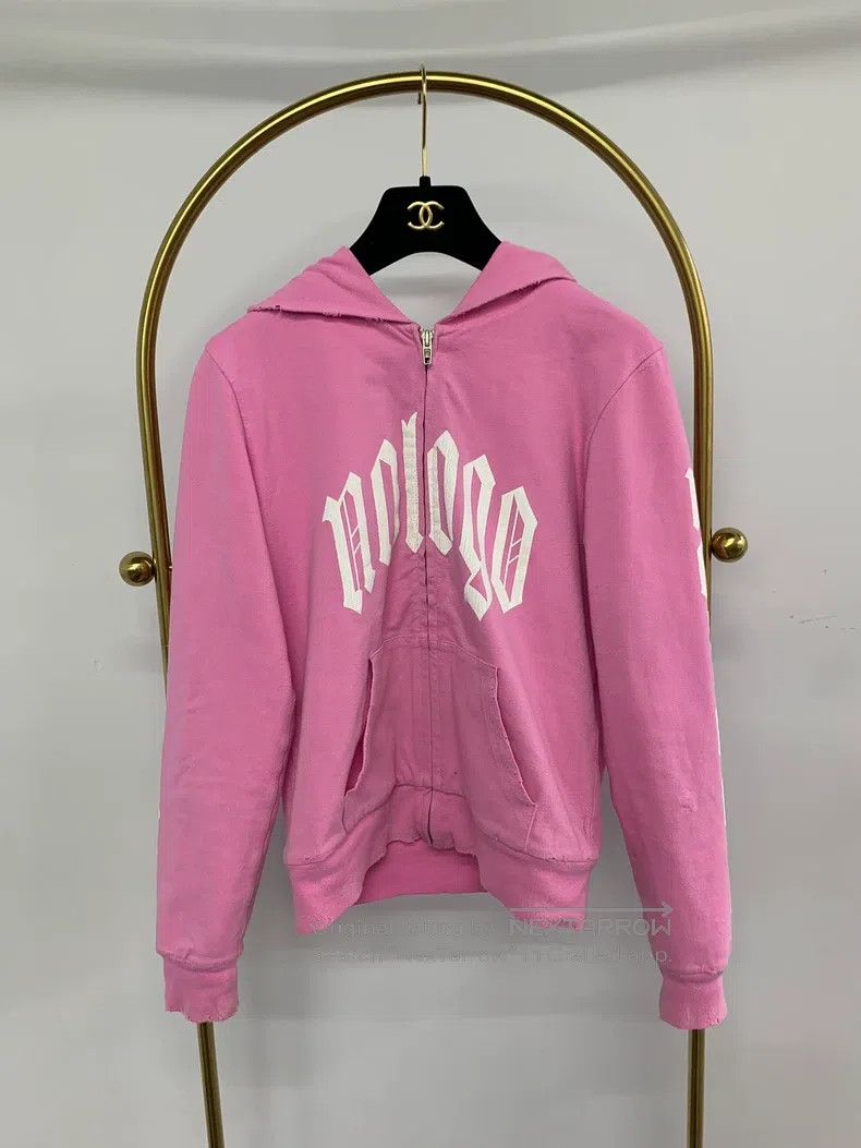 Balenciaga Balenciaga Pink hooded zipper jacket Size US S / EU 44-46 / 1 - 1 Thumbnail
