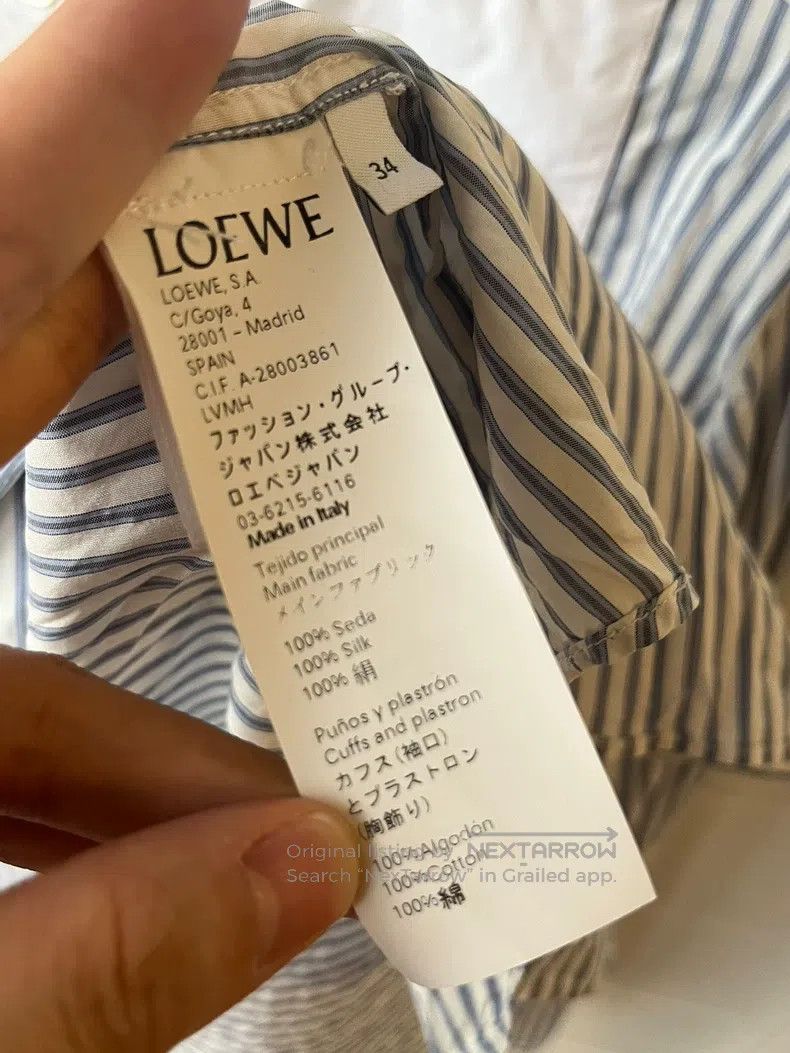 Loewe Loewe Striped Shirt Size XXS / US 00 / IT 34 - 3 Thumbnail