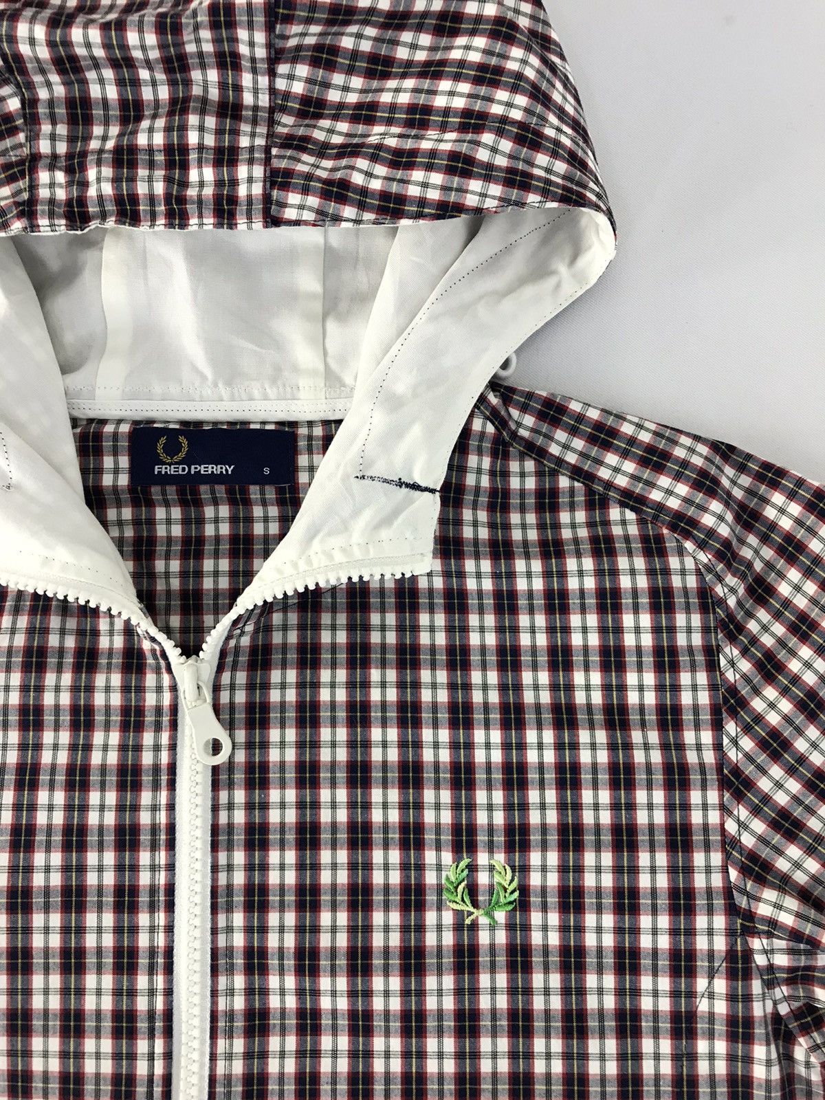 Fred Perry Bomber Jacket Fred Perry Design Plaid Zipper Hoodie Size US S / EU 44-46 / 1 - 4 Thumbnail