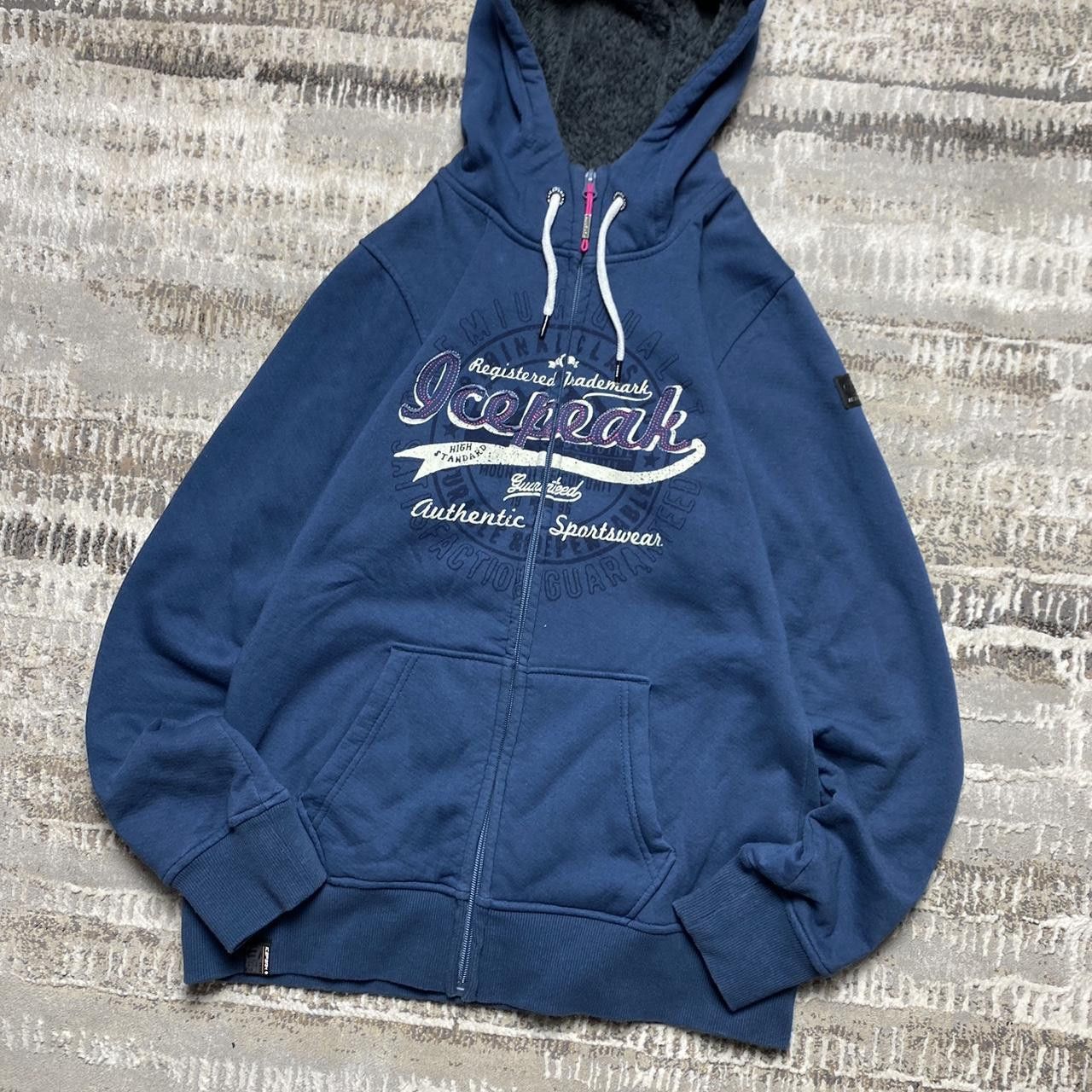 Japanese Brand 2000s Icepeak Insulated Zip Hoodie Blue M Size US M / EU 48-50 / 2 - 2 Thumbnail