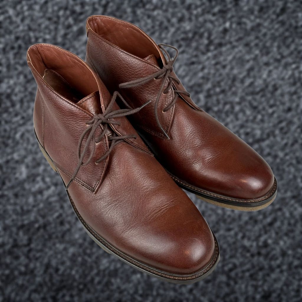 Johnston Murphy Chukka Boots Men 11.5M Brown Leather Ankle  display picture 2