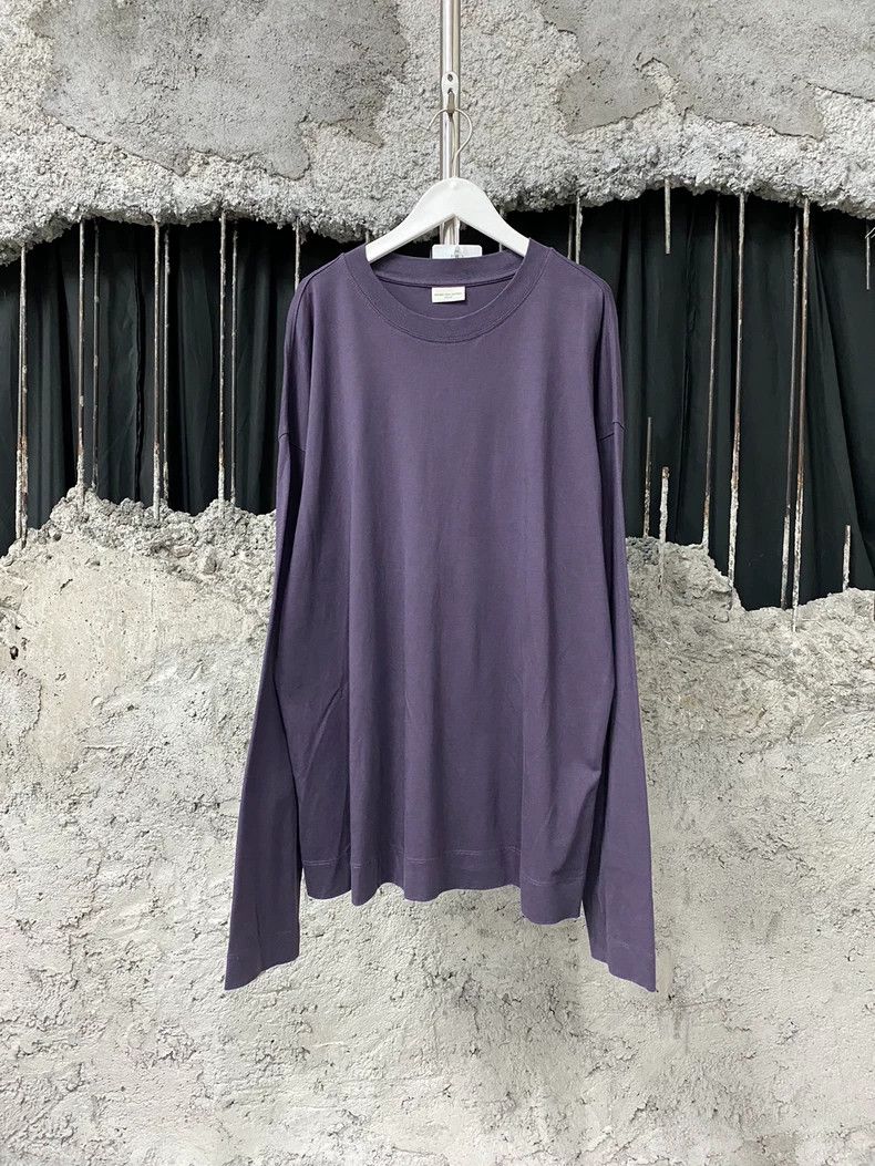 Dries Van Noten DRIES VAN NOTEN Deep purple long-sleeved top Size S / US 4 / IT 40 - 1 Thumbnail