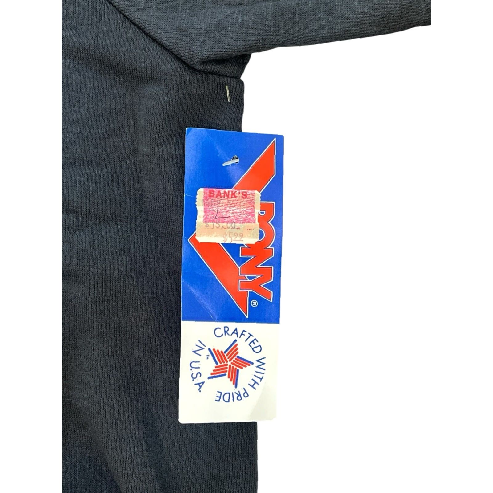 PONY VINTAGE PONY Sweatshirt Mens Size L Crew Neck 80s Deadstock NWT Black Size US L / EU 52-54 / 3 - 2 Thumbnail