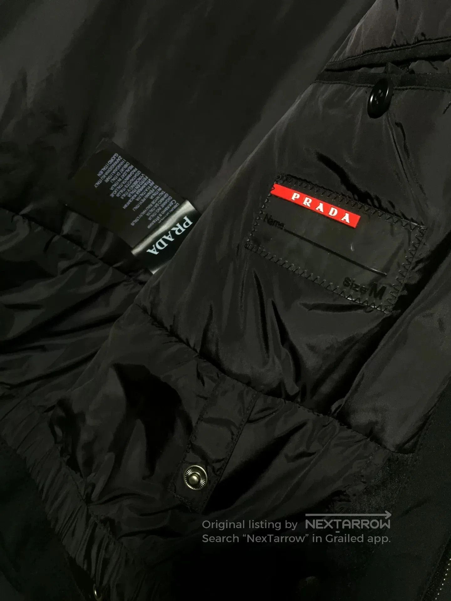 Prada Prada Men's Hooded Down Jacket. Size US M / EU 48-50 / 2 - 5 Thumbnail
