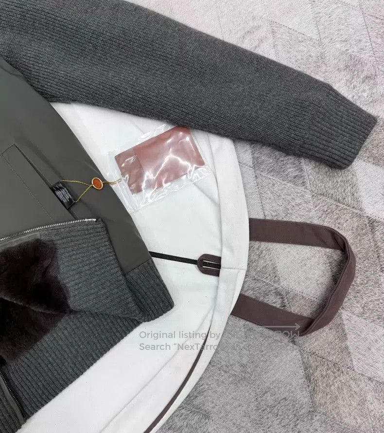 Loro Piana Loro Piana Baby Cashmere Blend Bomber Jacket, Strom System Size US M / EU 48-50 / 2 - 3 Thumbnail