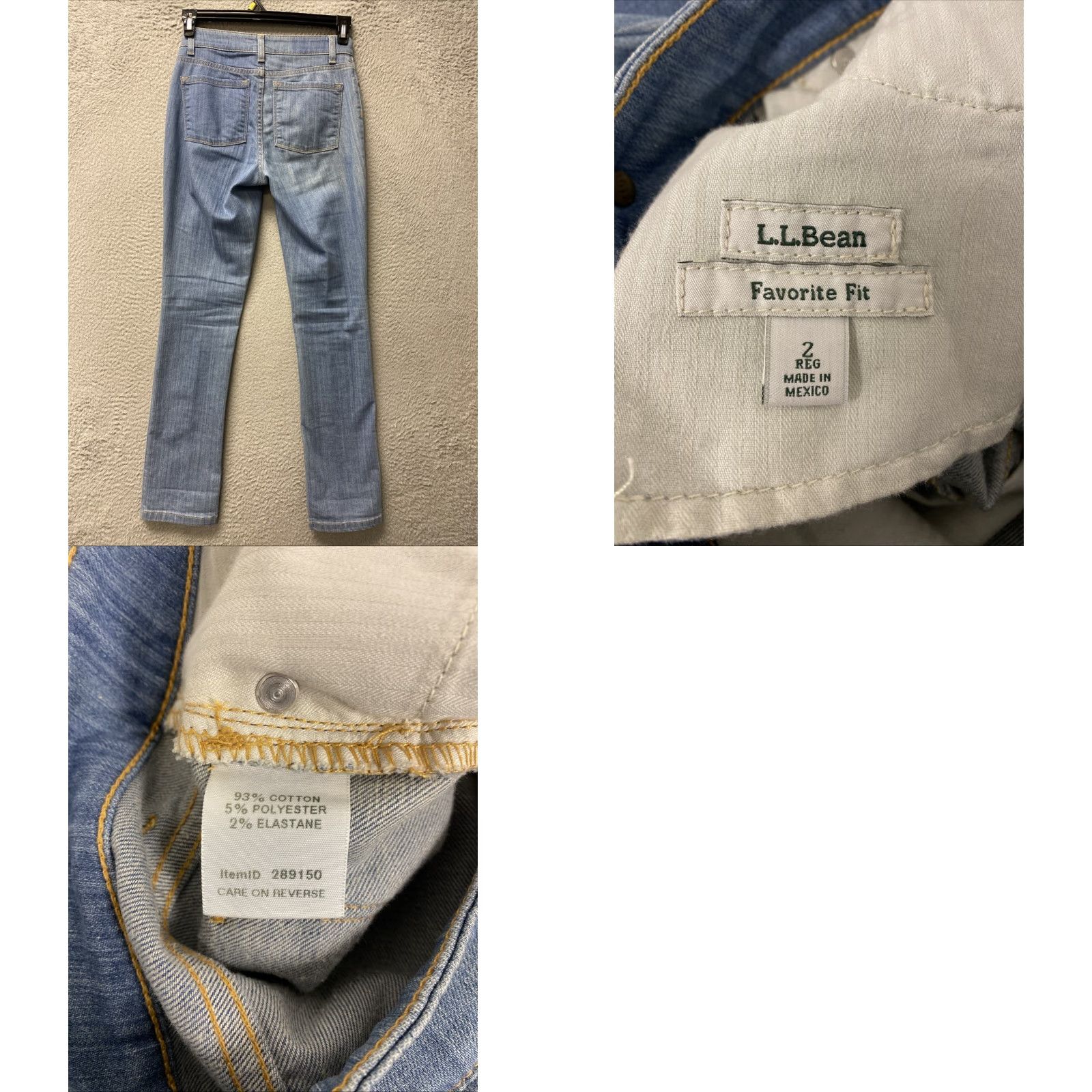 Vintage LL BEAN Jeans Women’s 2R Fit Blue Pin Stripes 28x30 Regular Winter 5-Pocket Design Straight Cotton Flannel Button Zip Womens Size 28" / US 6 / IT 42 - 8 Thumbnail