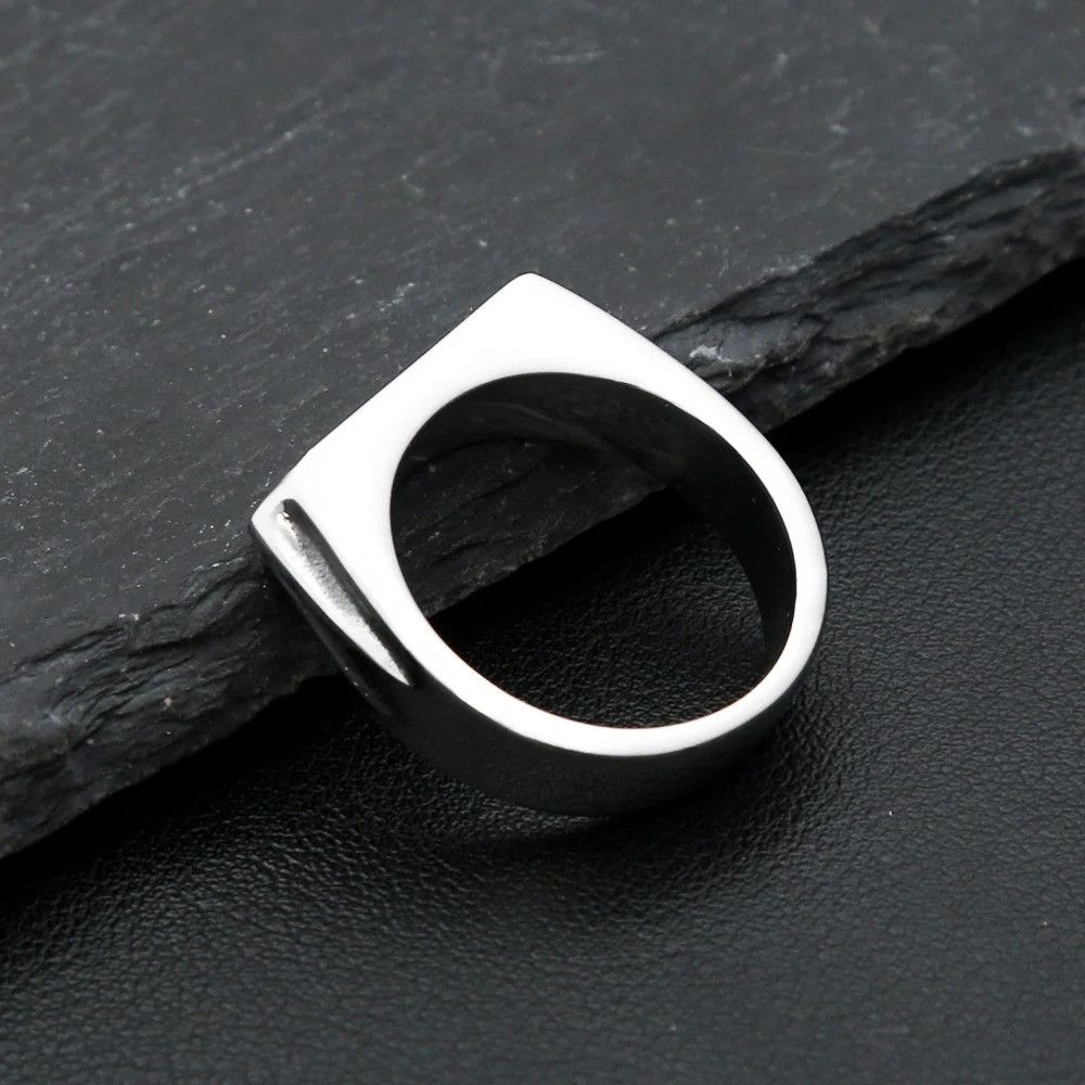 Jewelry Stainless Steel Simple Ring Size ONE SIZE - 3 Thumbnail