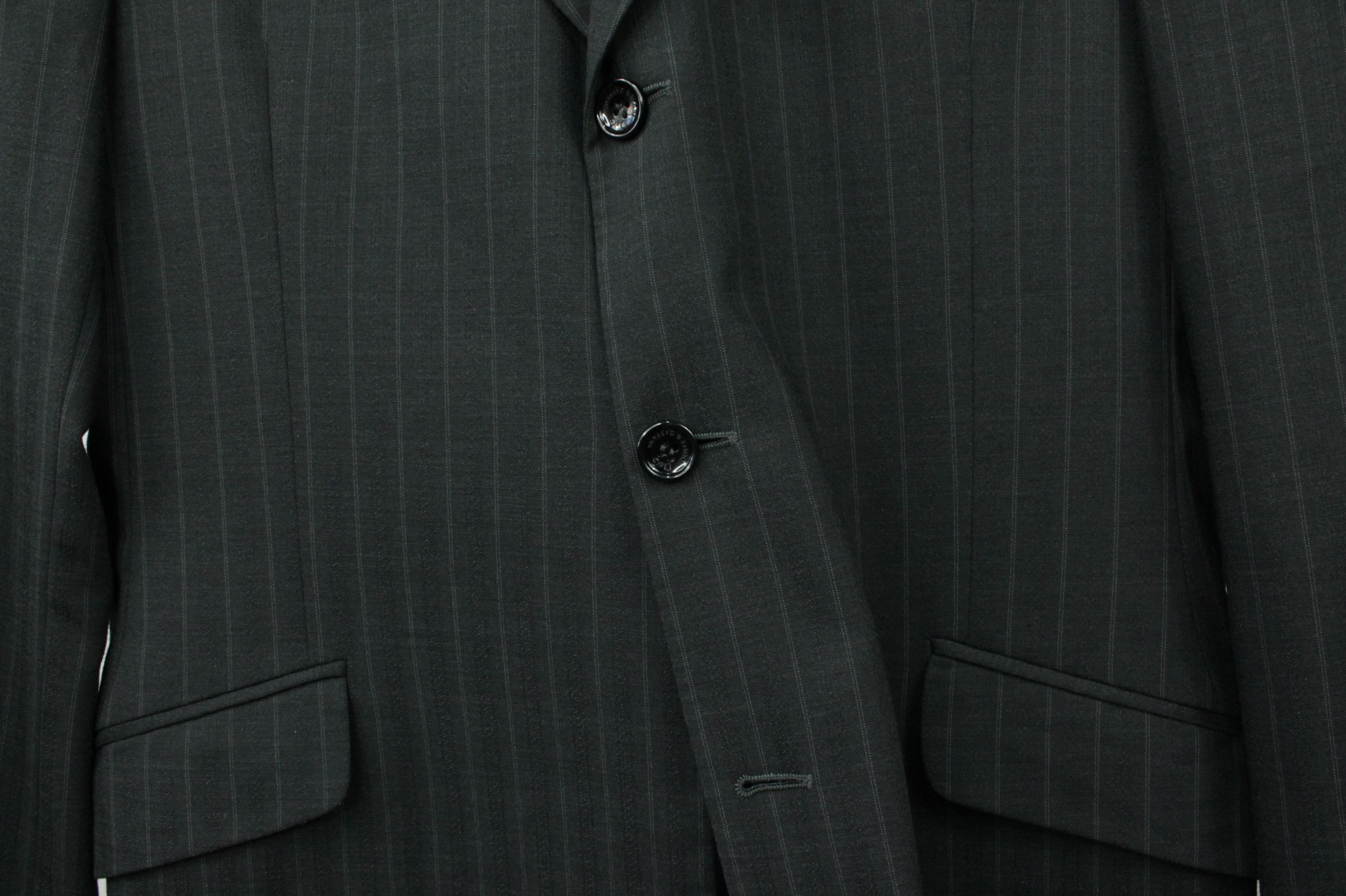 Dolce & Gabbana Dolce & Gabbana Striped Wool Formal Slim Fit Suit Men's Size 42R - 4 Thumbnail