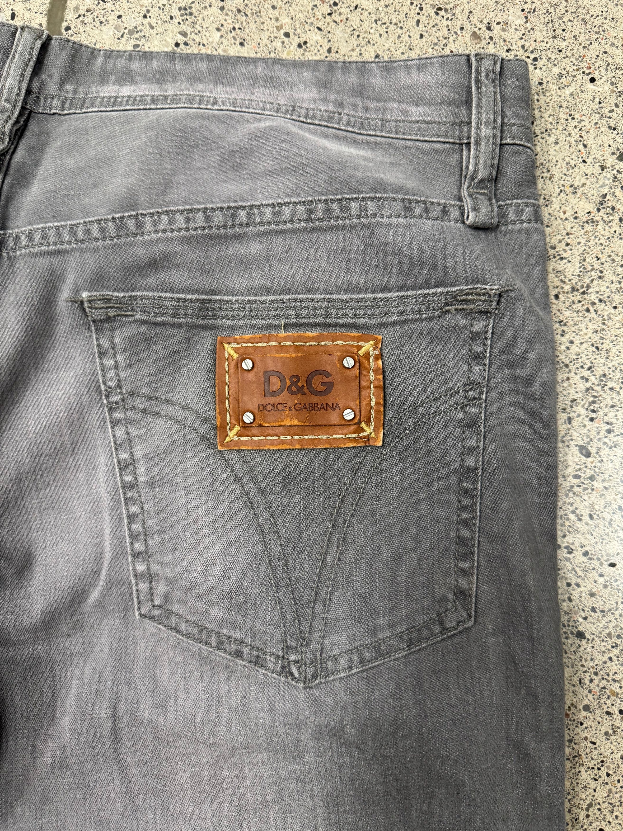 Dolce & Gabbana 2000s Dolce & Gabbana Washed Grey Skinny Denim Size US 34 / EU 50 - 5 Thumbnail
