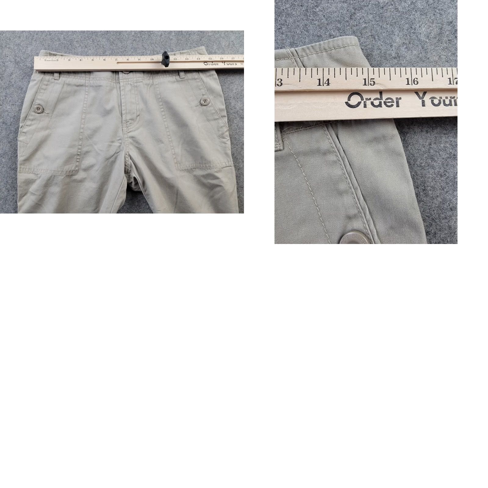 Eddie Bauer VINTAGE Eddie Bauer Pants Womens 4 Beige Twill Pant 100% Cotton Casual Outdoor Size 27" / US 4 / IT 40 - 11 Thumbnail
