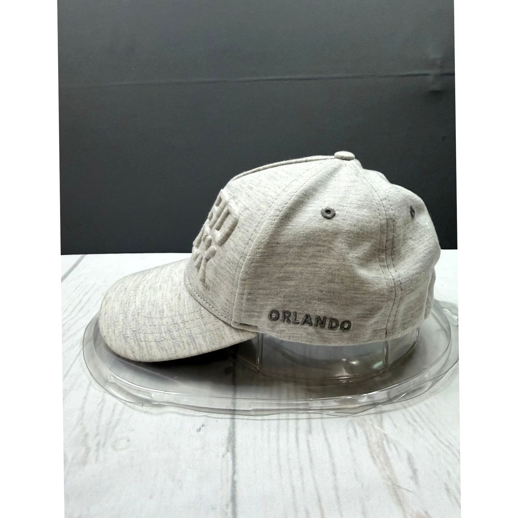 Hard Rock Cafe Hard Rock Baseball Cap Unisex Grey 3D Embossed Logo Structured OSFM Size ONE SIZE - 3 Thumbnail