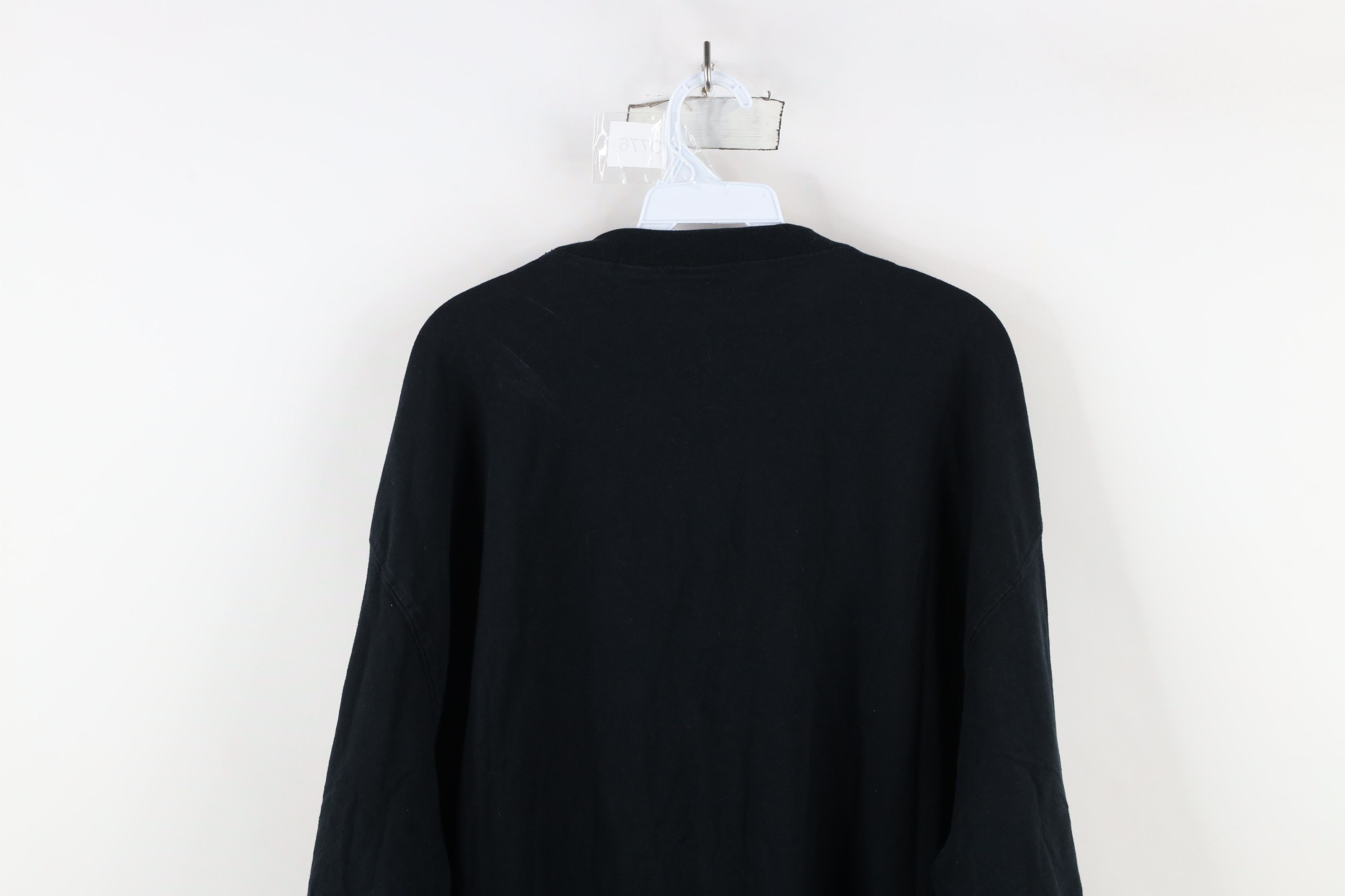 Vintage Vintage 90s Streetwear Long Sleeve T-Shirt Black Cotton Size US XXL / EU 58 / 5 - 13 Thumbnail