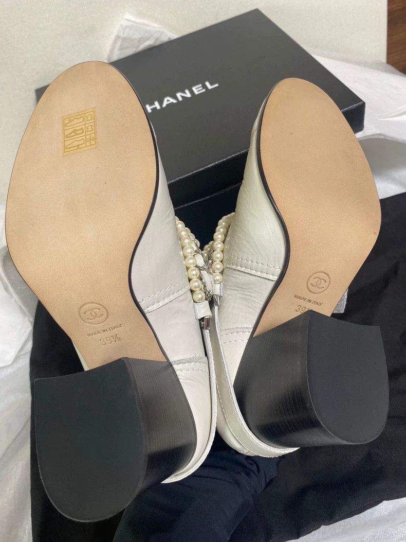 Chanel Chanel Pearl Chain High Heel Booties -2505 Size US 9.5 / EU 42-43 - 6 Thumbnail