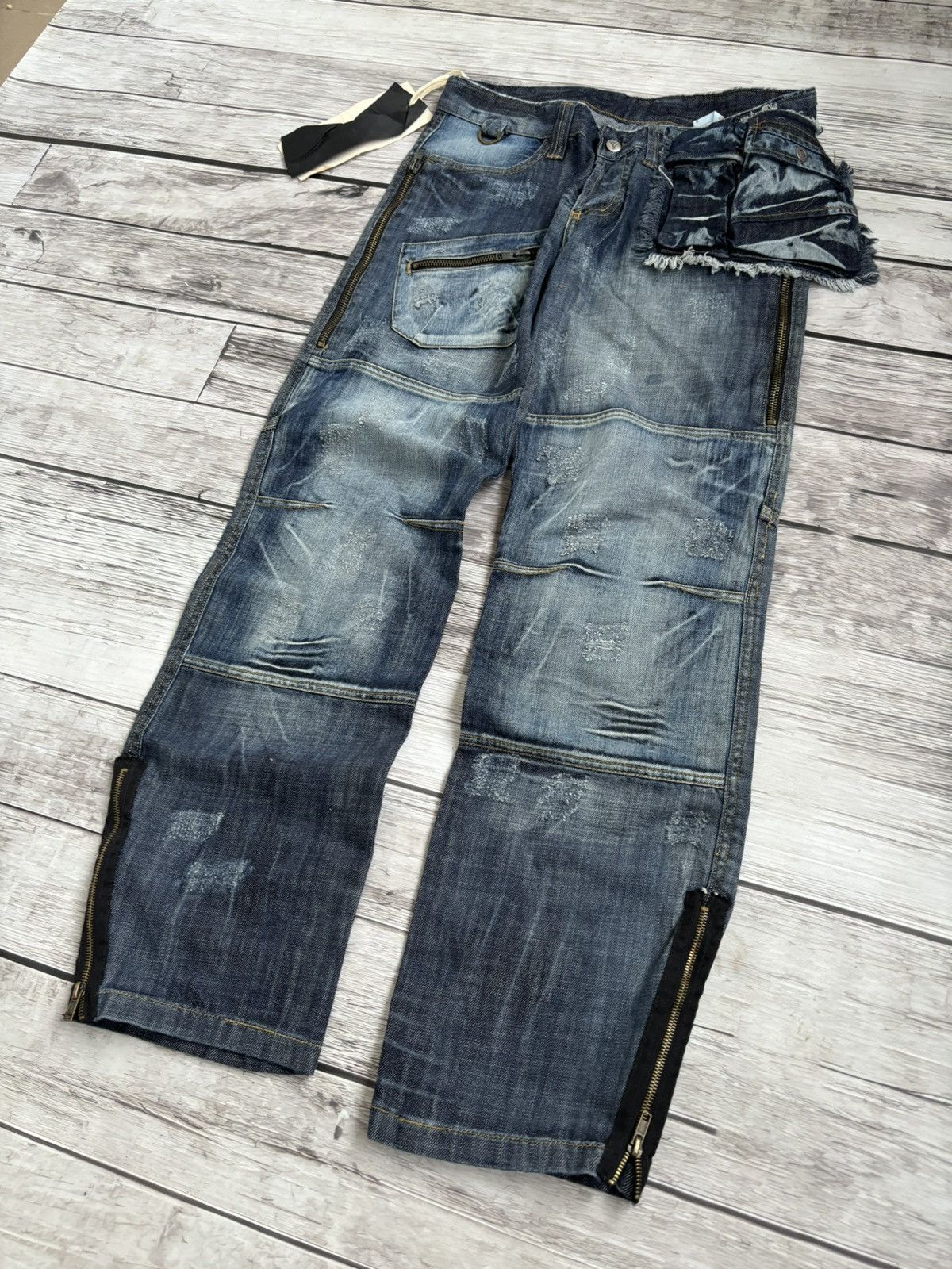 Hysteric Glamour × Japanese Brand 💥 HYSTERIC GLAMOUR BALENCIAGA STYLE JAPANESE JEANS Size US 32 / EU 48 - 5 Thumbnail