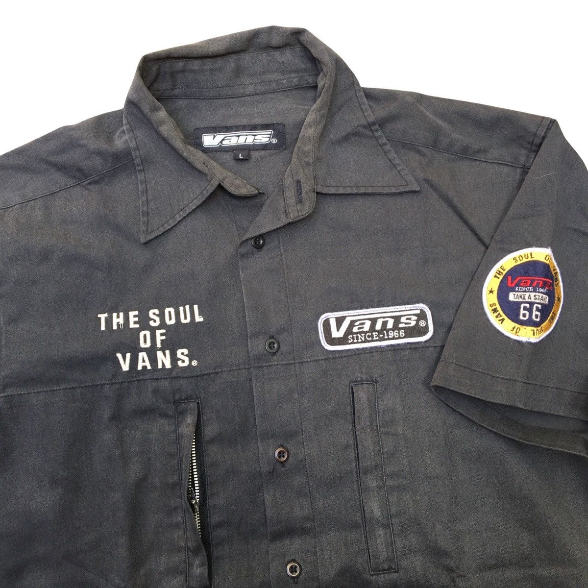 Vans × Vintage VTG Work Shirt Vans Size US L / EU 52-54 / 3 - 2 Thumbnail