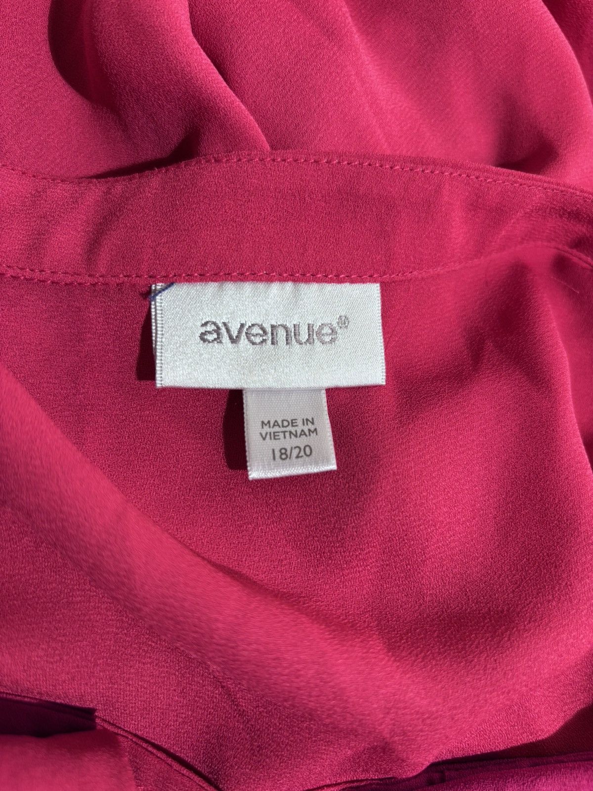Avenue Avenue Zipper Pocket Button Front Blouse Size XXL / US 16-18 / IT 52-54 - 8 Thumbnail