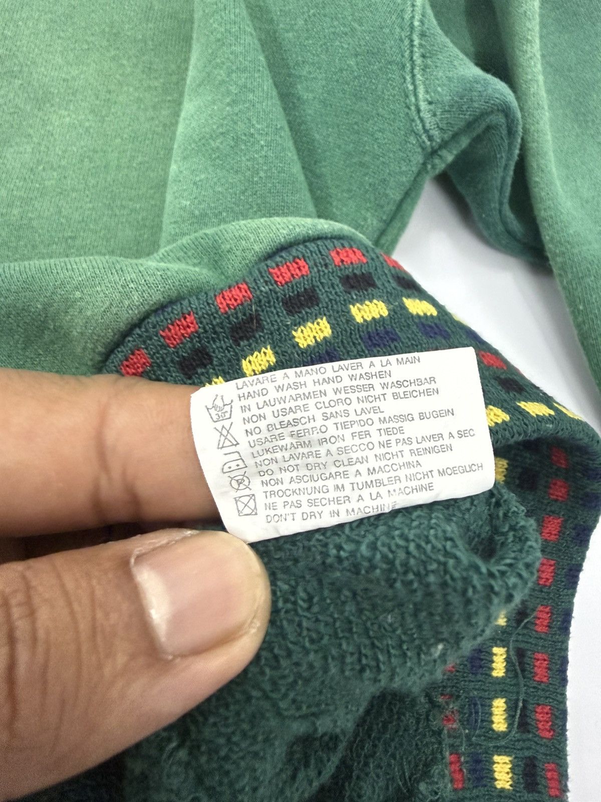 Yves Saint Laurent YvesSaintLaurent Embroided Spellout Logo Sunfaded Sweatshirt Size US M / EU 48-50 / 2 - 11 Thumbnail