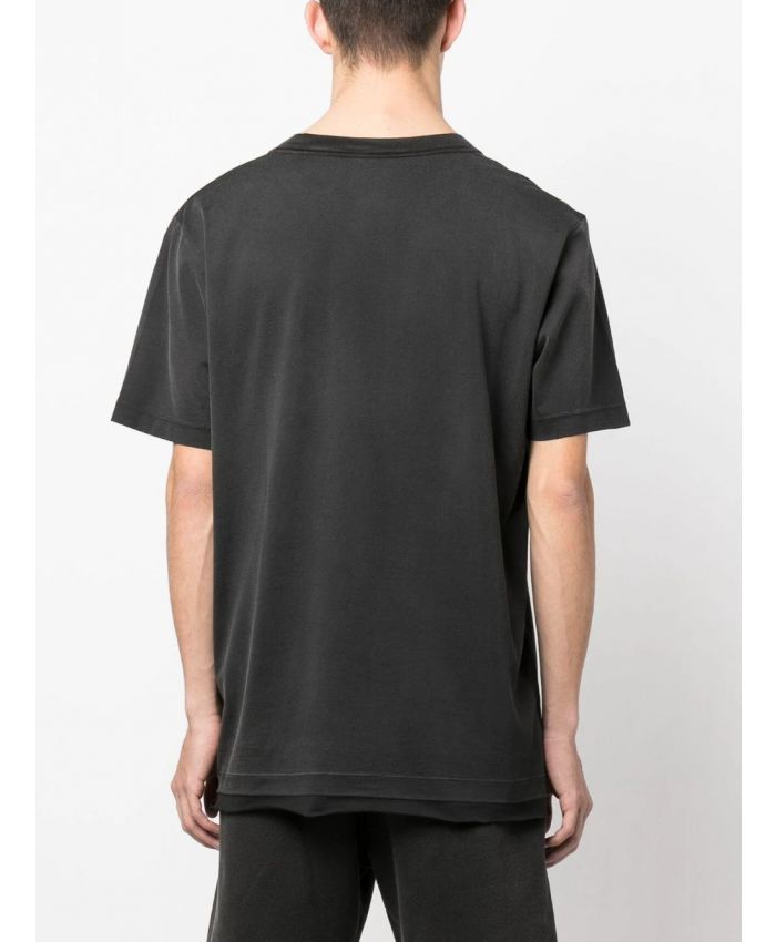 Off-White o1w1db10824 Wave Off Raw Slim S/S Tee in Black Size US L / EU 52-54 / 3 - 3 Thumbnail