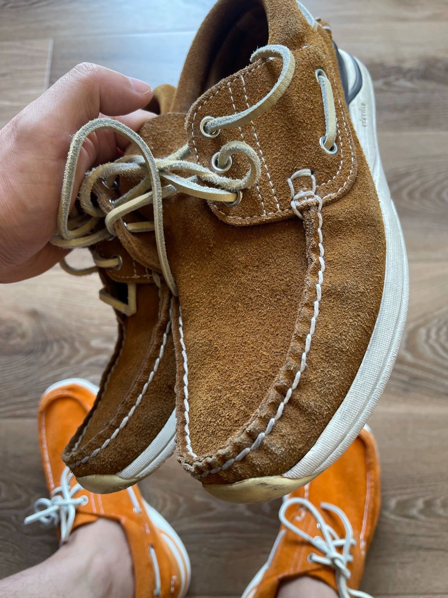 Visvim Visvim hockney-folk light brown US9.5 Size US 9.5 / EU 42-43 - 4 Thumbnail