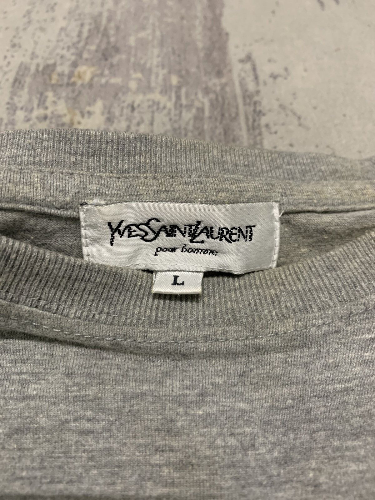 Yves Saint Laurent Vintage YSL Pour Homme Yves Saint Laurent Tshirt Size US L / EU 52-54 / 3 - 6 Thumbnail