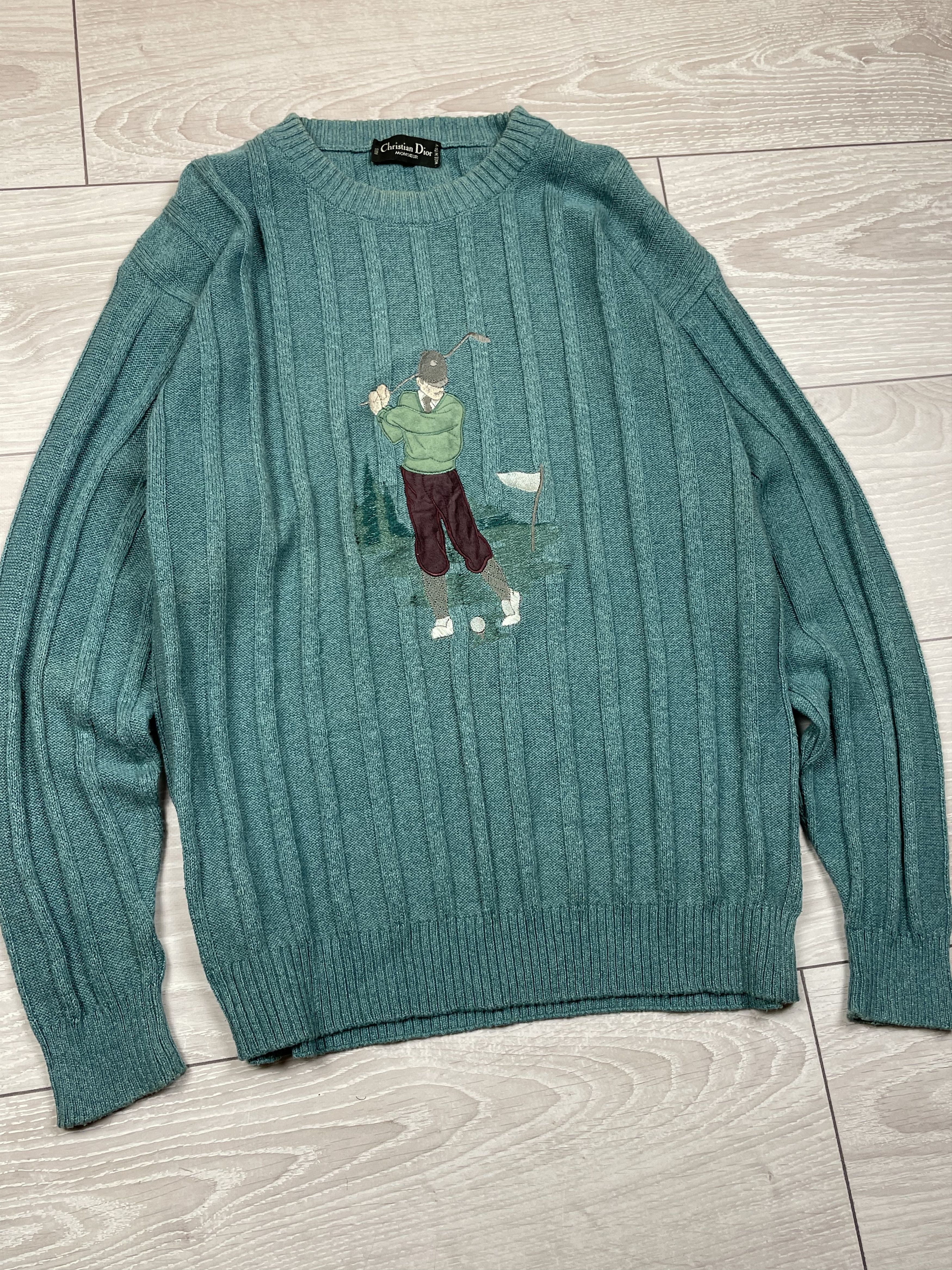 Christian Dior Monsieur Christian Dior Monsieur Knitwear Golf Sweater Vintage 90s Size US L / EU 52-54 / 3 - 3 Thumbnail