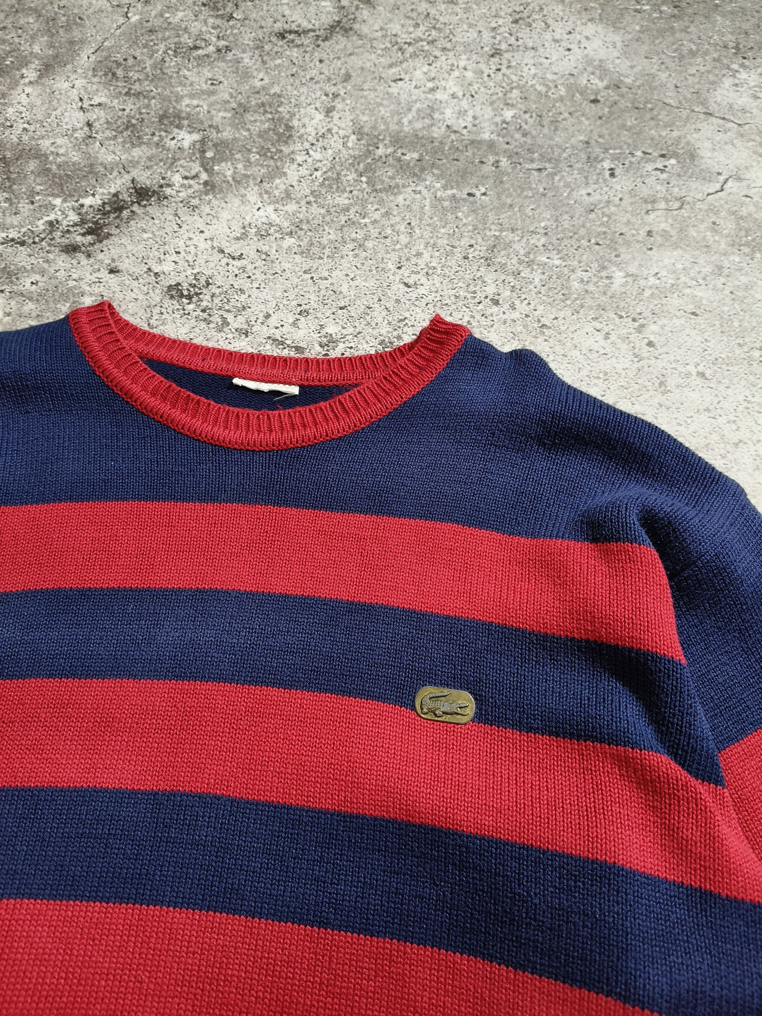 Lacoste Vintage Lacoste Striped Knit Sweater | Size M Size US M / EU 48-50 / 2 - 5 Thumbnail