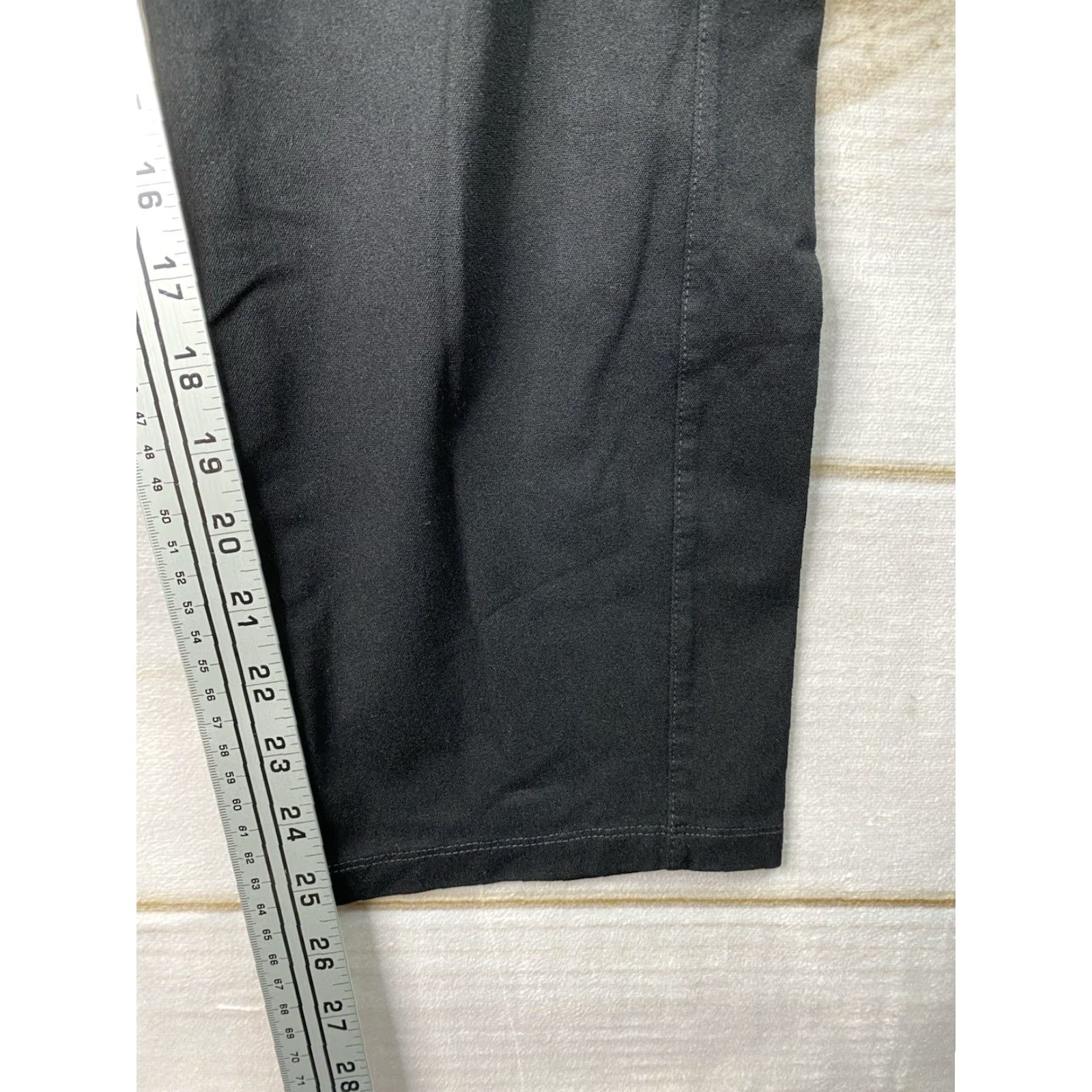 Vintage Chicos Black Ponte Knit Travel Pants Womens 3 XL 16 Ankle Pockets Pull On Size 40" / US 18 - 7 Thumbnail
