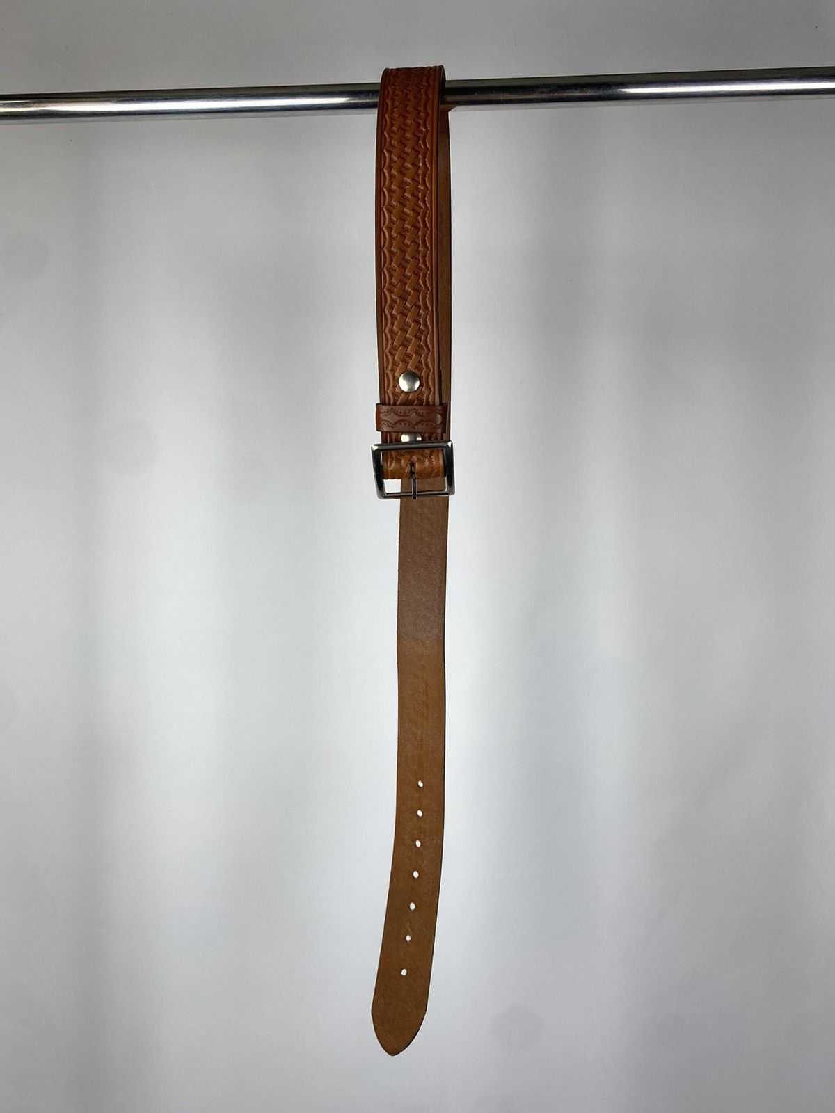 Cowboy Equipment × Hysteric Glamour × Japanese Brand Vintage 90s BUCHEIMER Leather Hawaii Cowboy Belt Size ONE SIZE - 4 Thumbnail