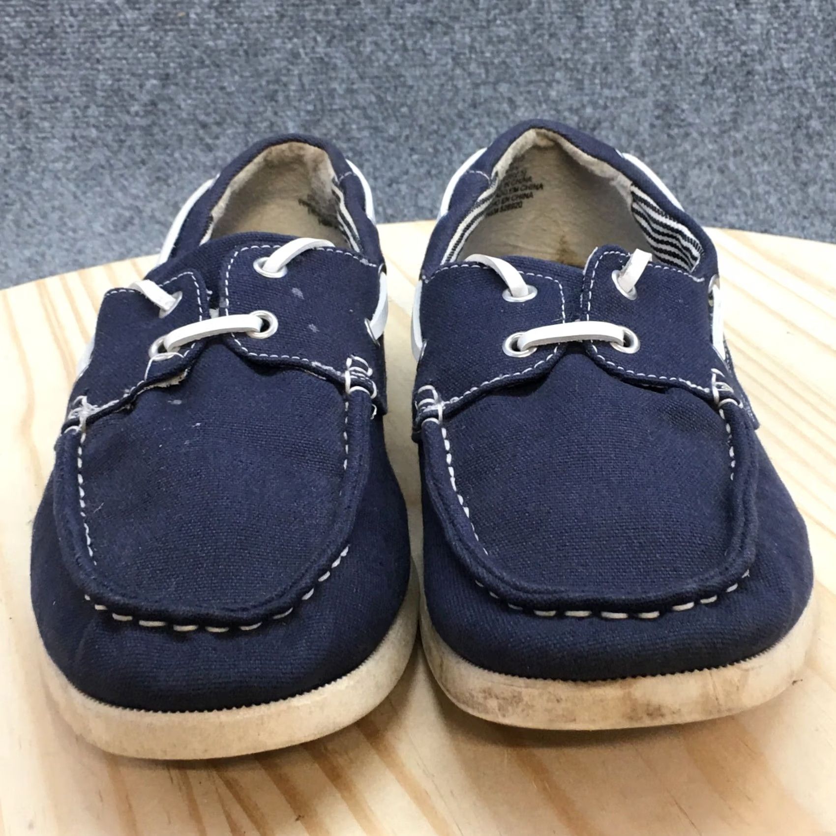 H&M H&M Boat Shoe Mens 42 Blue Fabric Lace Up Low Top Casual Sneakers Size US M / EU 48-50 / 2 - 5 Thumbnail