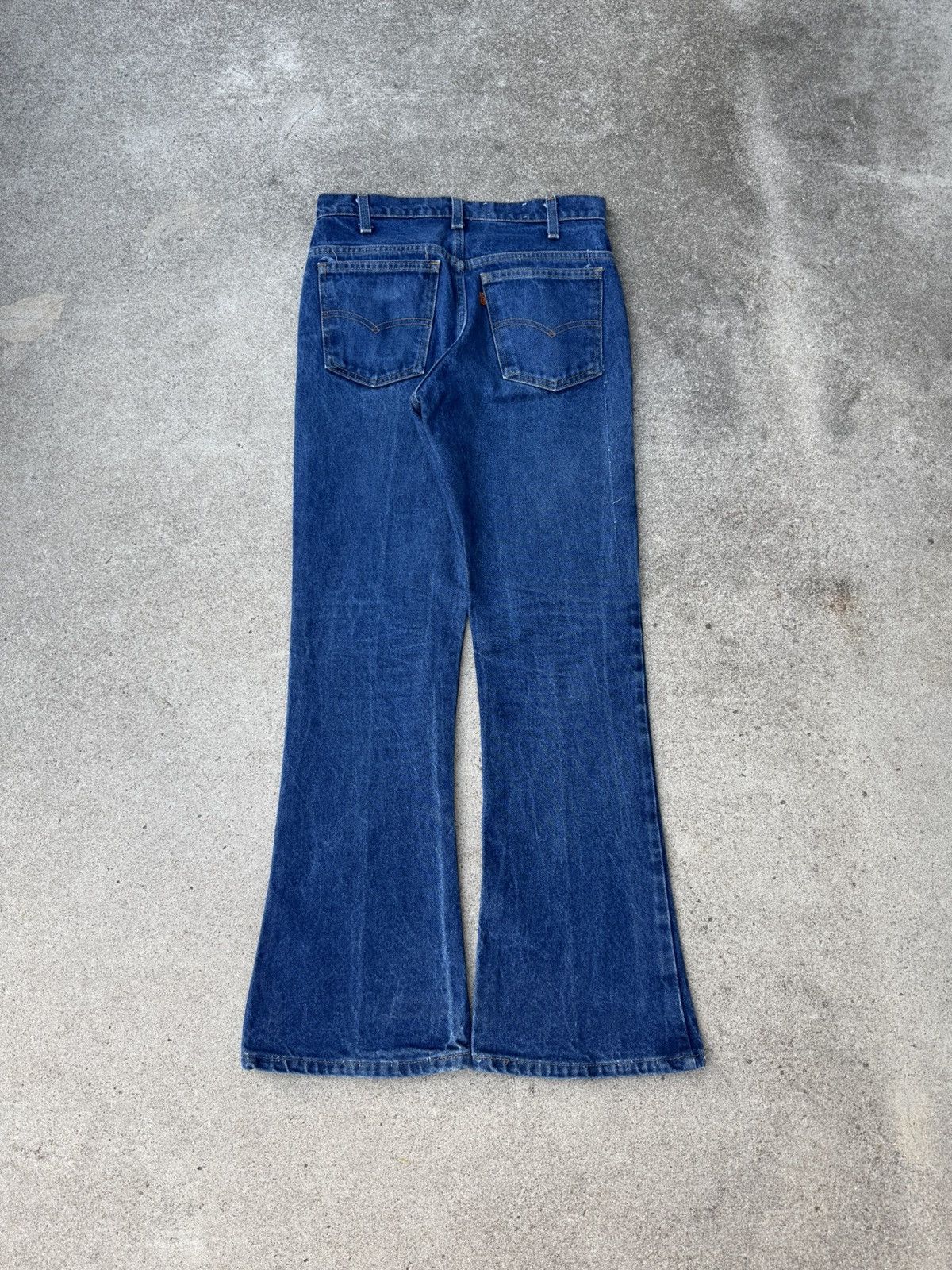 Levi's × Vintage Vtg 80s Levi’s 646 Orange Tab Bellbottom Flare Jeans 29x30 Size US 29 - 2 Thumbnail
