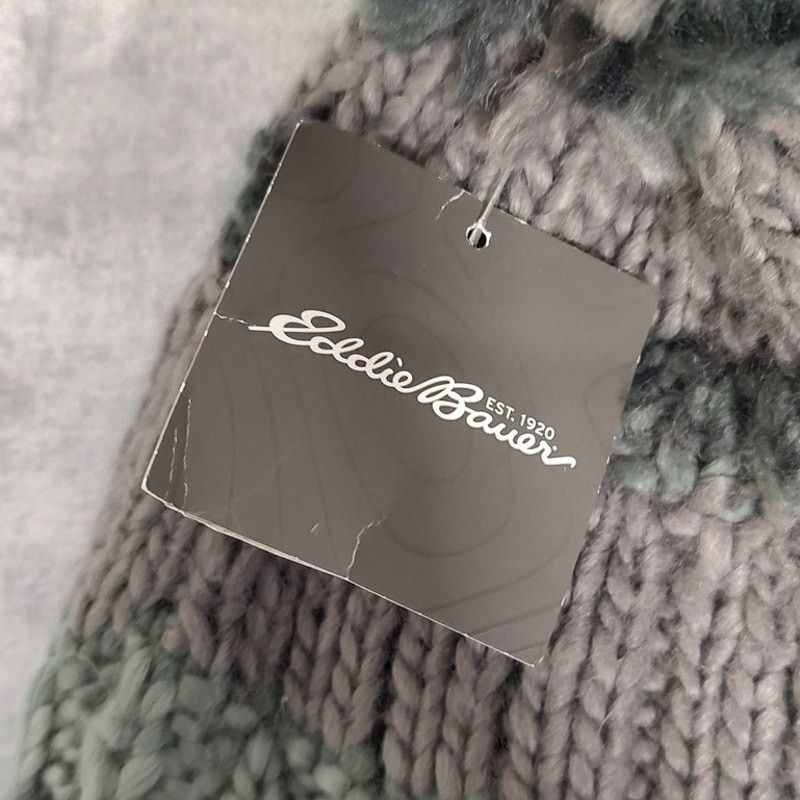Eddie Bauer Eddie Bauer Larkspur Earflap pom pom knit beanie unisex OS Size ONE SIZE - 4 Thumbnail