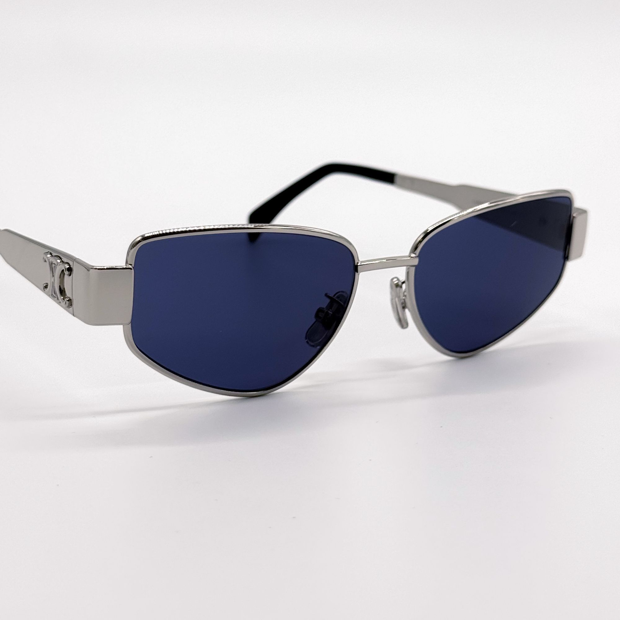 Celine NEW CL40293U 16V CELINE SUNGLASSES SILVER BLUE WOMEN EYEWEAR Size ONE SIZE - 6 Thumbnail