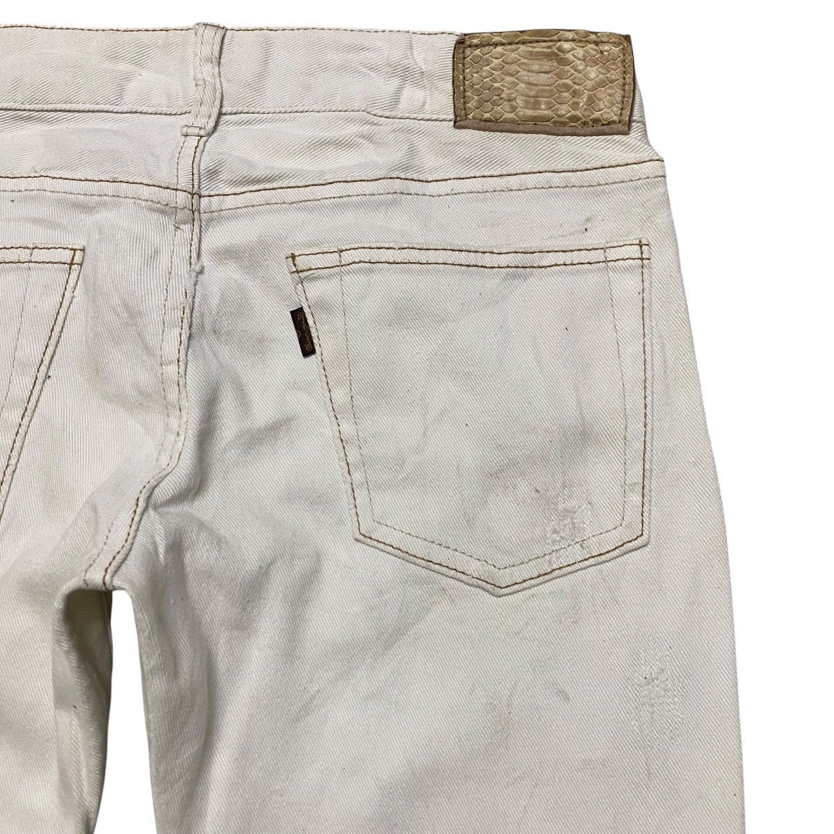 GOA G.O.A White Vintage Distressed Denim Size US 28 / EU 44 - 12 Thumbnail
