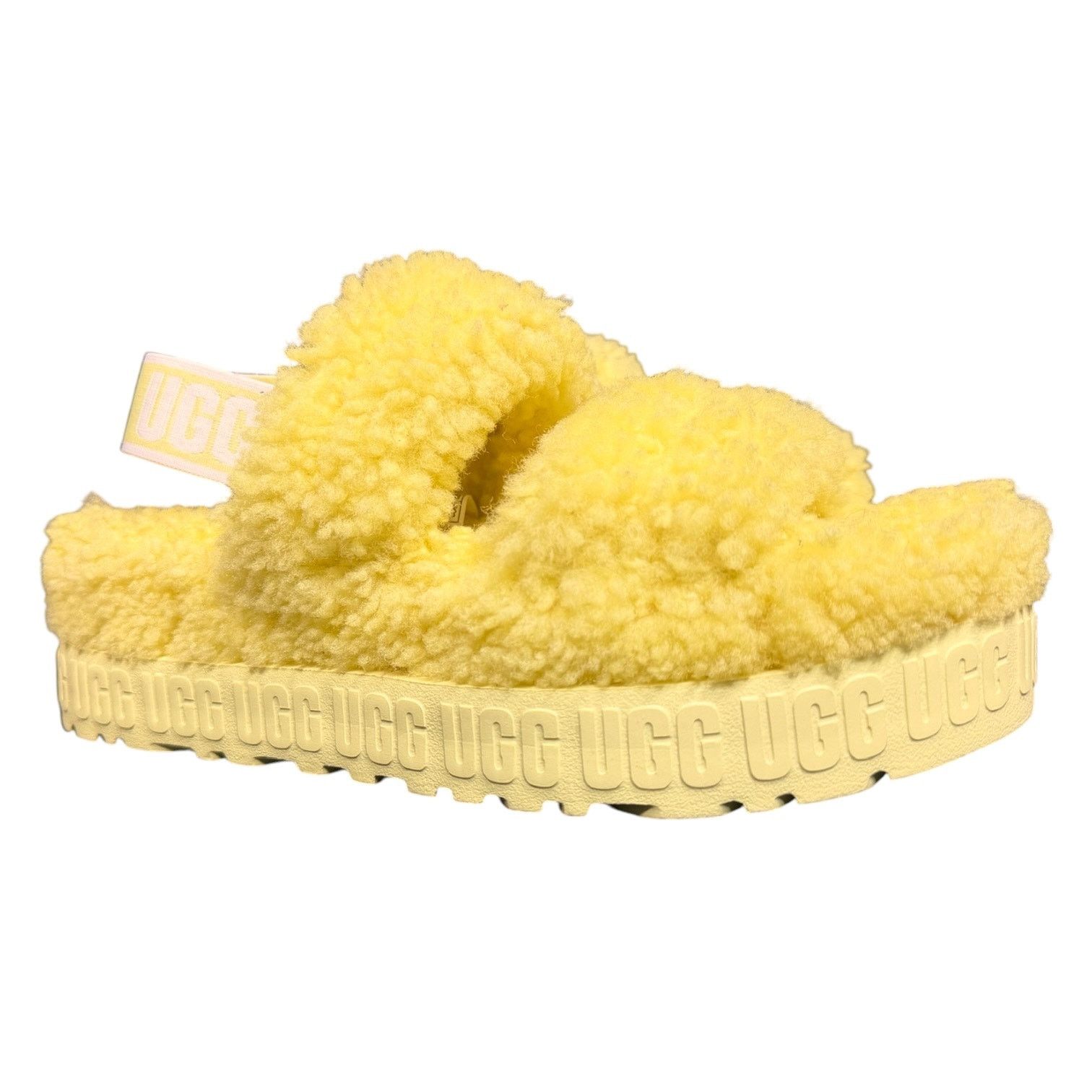 Ugg UGG Oh Fluffita Lambswool Slip On Sandals Yellow Women's 9 Size US 9 / IT 39 - 2 Thumbnail