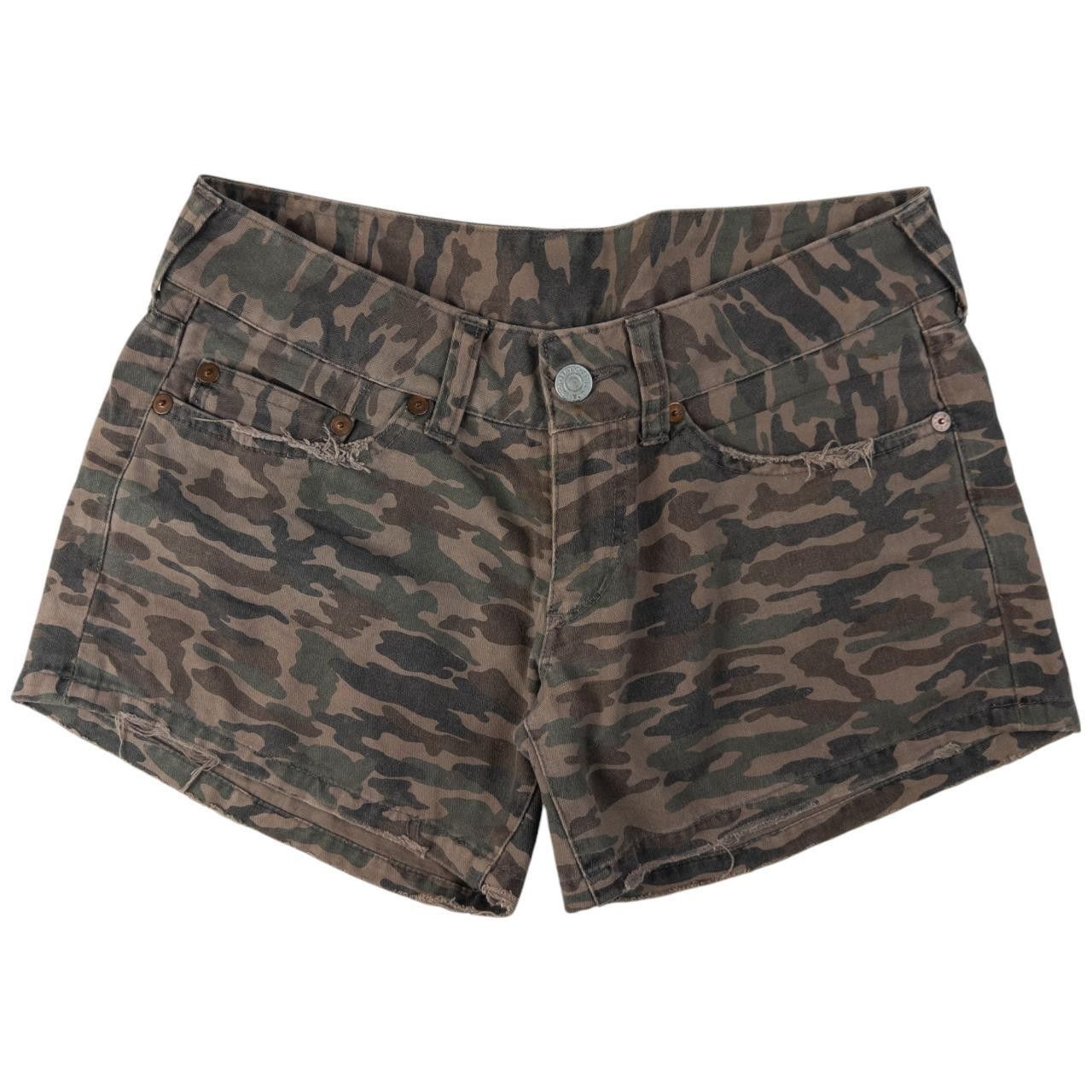 Evisu Vintage Evisu Donna Double Gull Camo Shorts Womens Size W28 Size 28" / US 6 / IT 42 - 2 Thumbnail