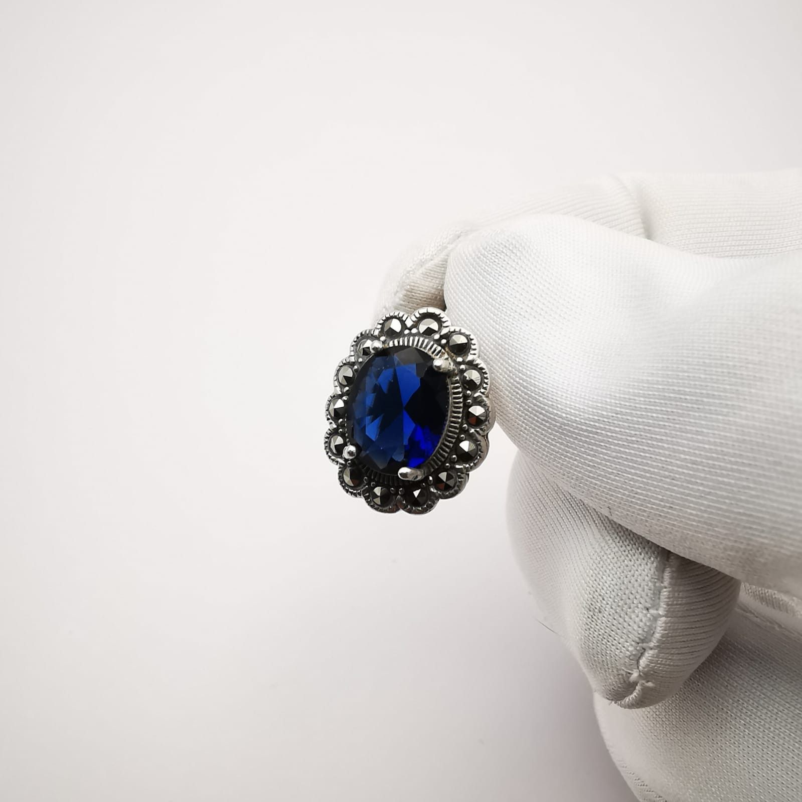Sterling Silver Vintage Women's Earrings,925 Sterling Silver,Zircon Size ONE SIZE - 2 Thumbnail