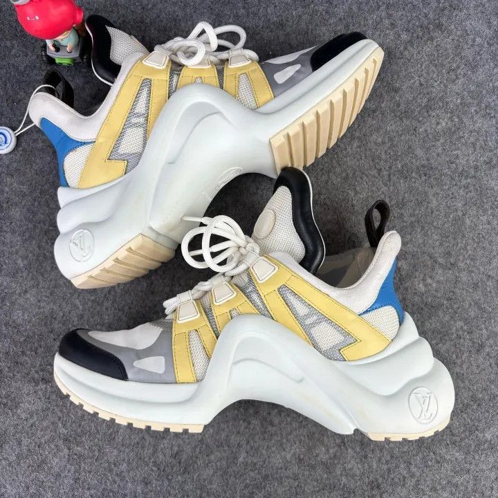 Louis Vuitton Louis Vuitton Archlight Wave Sneakers in Blue and Yellow -2 Size US 6.5 / EU 39-40 - 6 Thumbnail