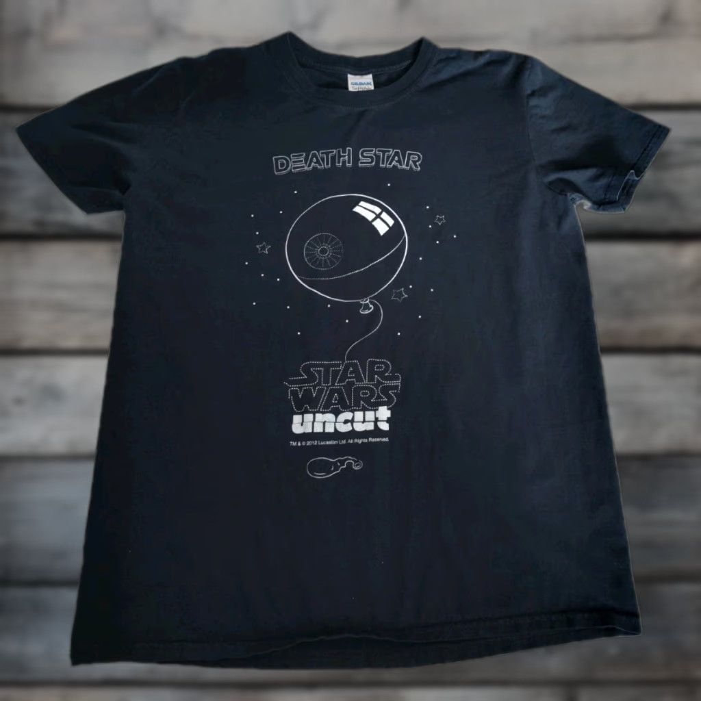 Gildan Star Wars Death Star Graphic T-Shirt Black Adult Medium Gildan Rare VHTF Mens Size US M / EU 48-50 / 2 - 1 Thumbnail