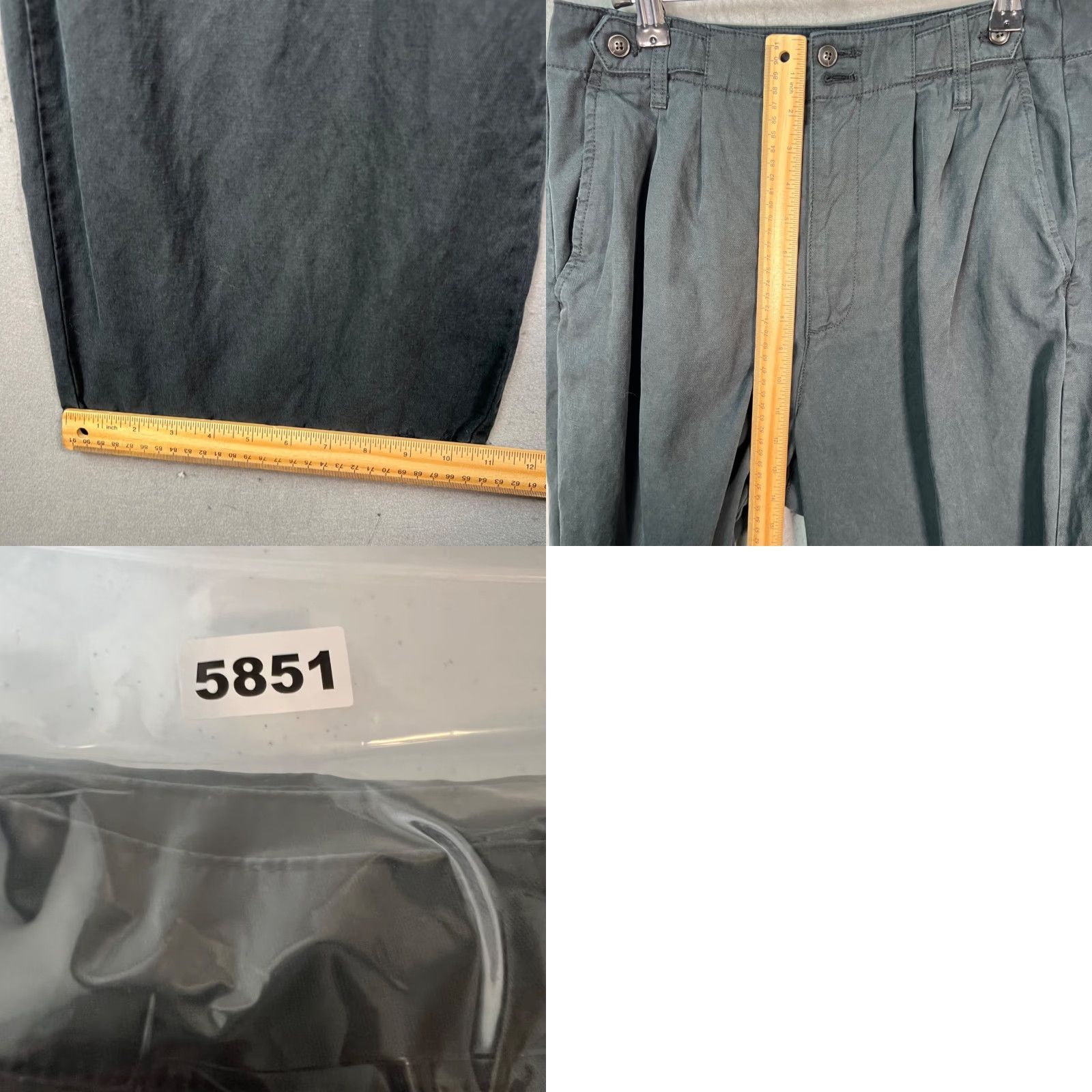 Madewell Madewell Pants Side Pleated Wide-Leg Linen Lyocell Blend Black 6 Womens Wide-Leg Pockets Dress Pants Style Preppy Casual Size 28" / US 6 / IT 42 - 8 Thumbnail