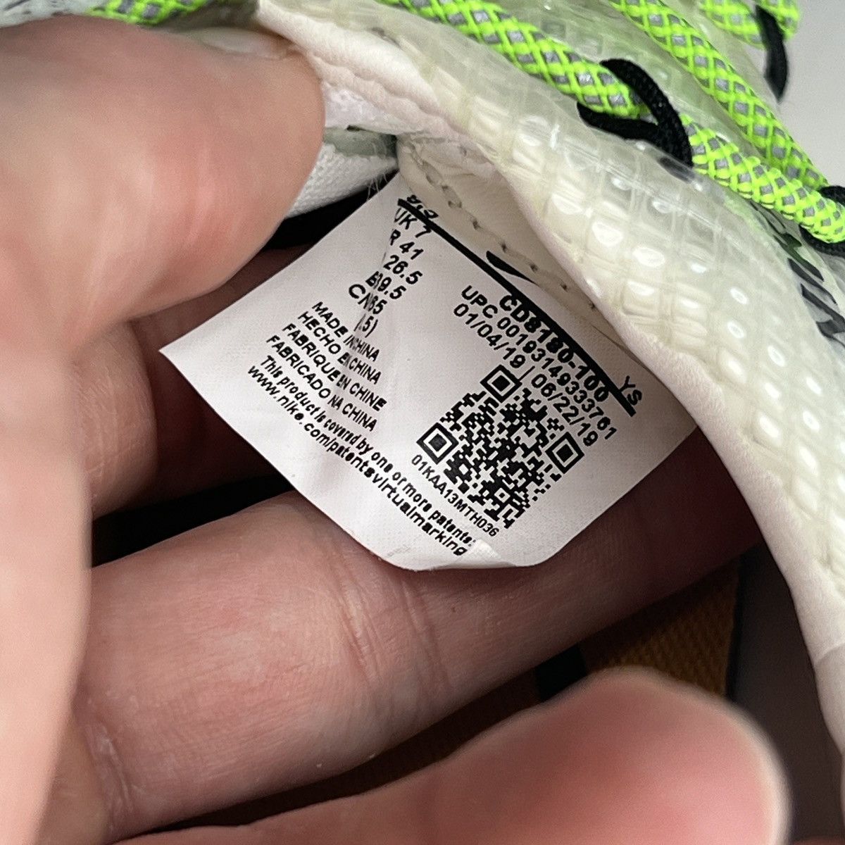 Nike × Off-White Nike Off-White Waffle Racer SP White Electric Green Size US 8 / EU 41 - 10 Thumbnail