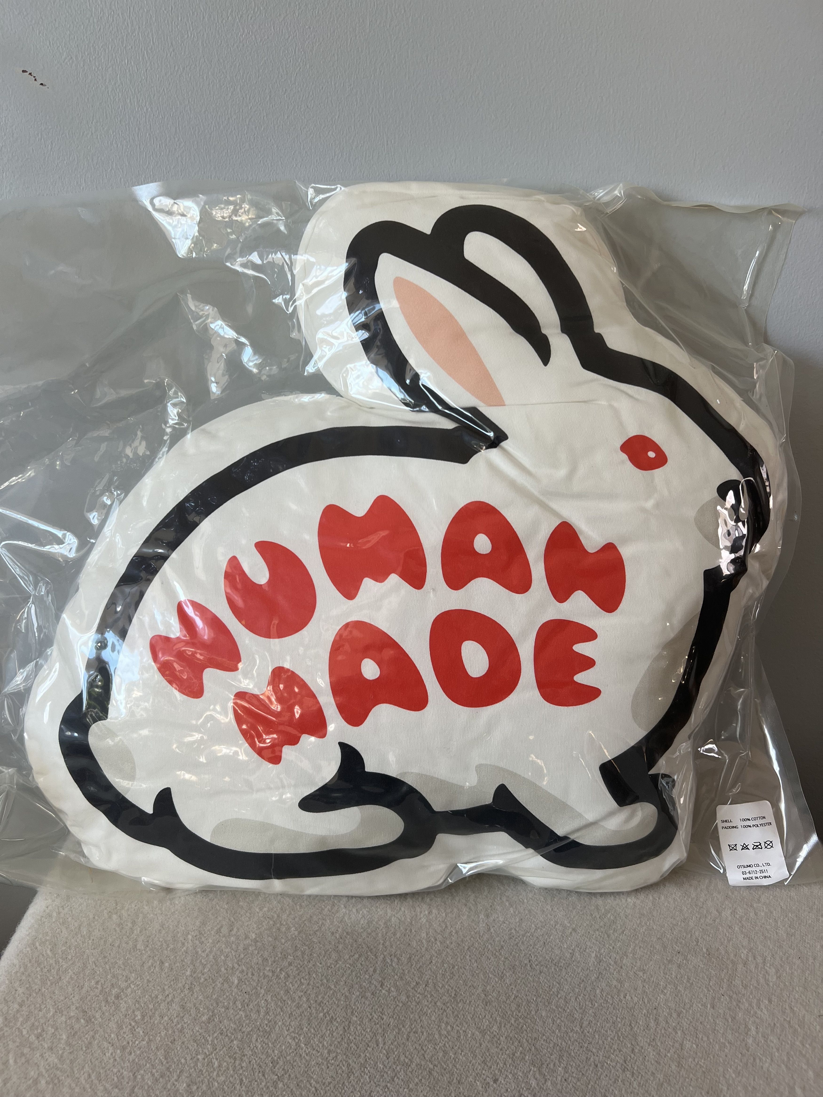 Human Made Human Made Rabbit Cushion in White Size ONE SIZE - 1 Thumbnail