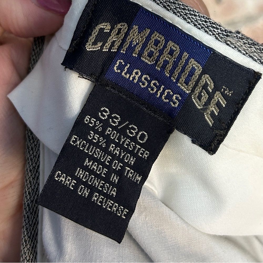 Other Cambridge Classics Grey Trouser Pants Size 33X30 Size US 33 - 3 Thumbnail