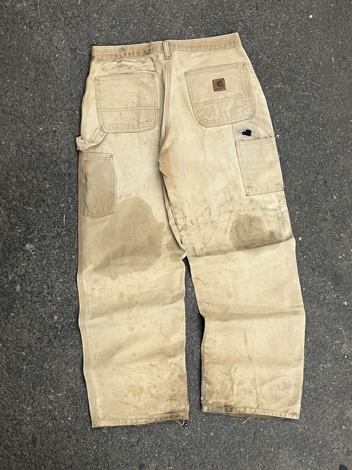 Carhartt × Vintage Carhartt cargo pants thrashed faded vintage hype skater rare Size US 32 / EU 48 - 1 Thumbnail