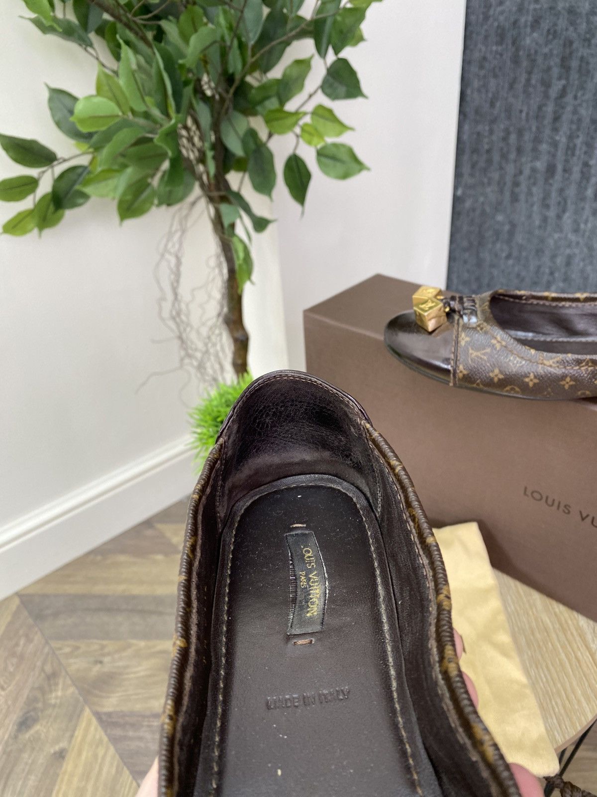 Louis Vuitton Vintage LOUIS VUITTON Monogram Flat Pumps Size US 9 / IT 39 - 9 Thumbnail